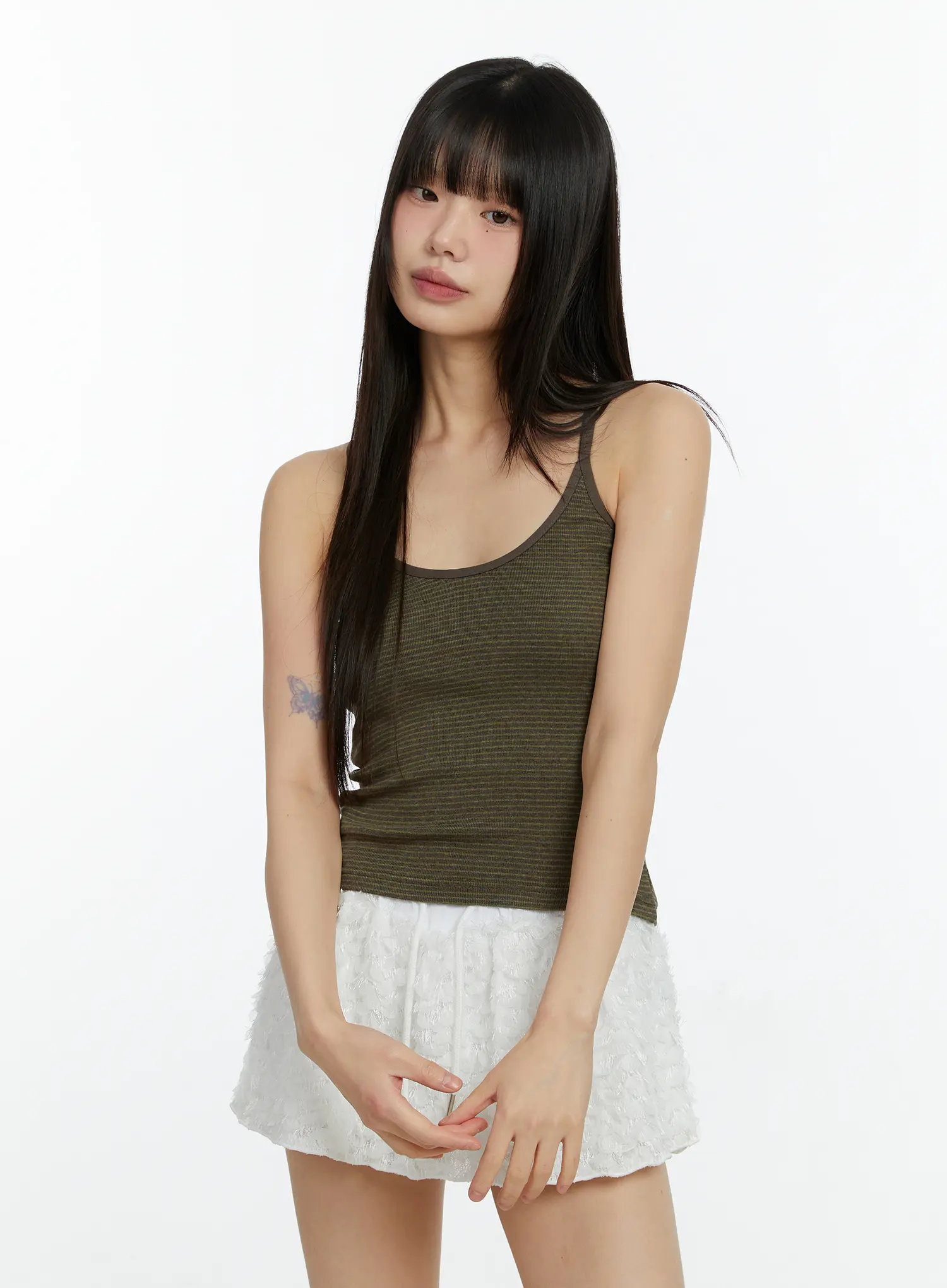 Striped  Round Neck Tank Top CF510 - Image 2