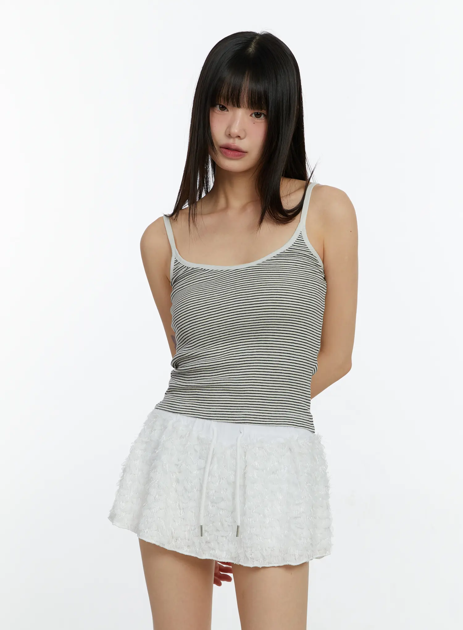 Striped  Round Neck Tank Top CF510 - Image 8