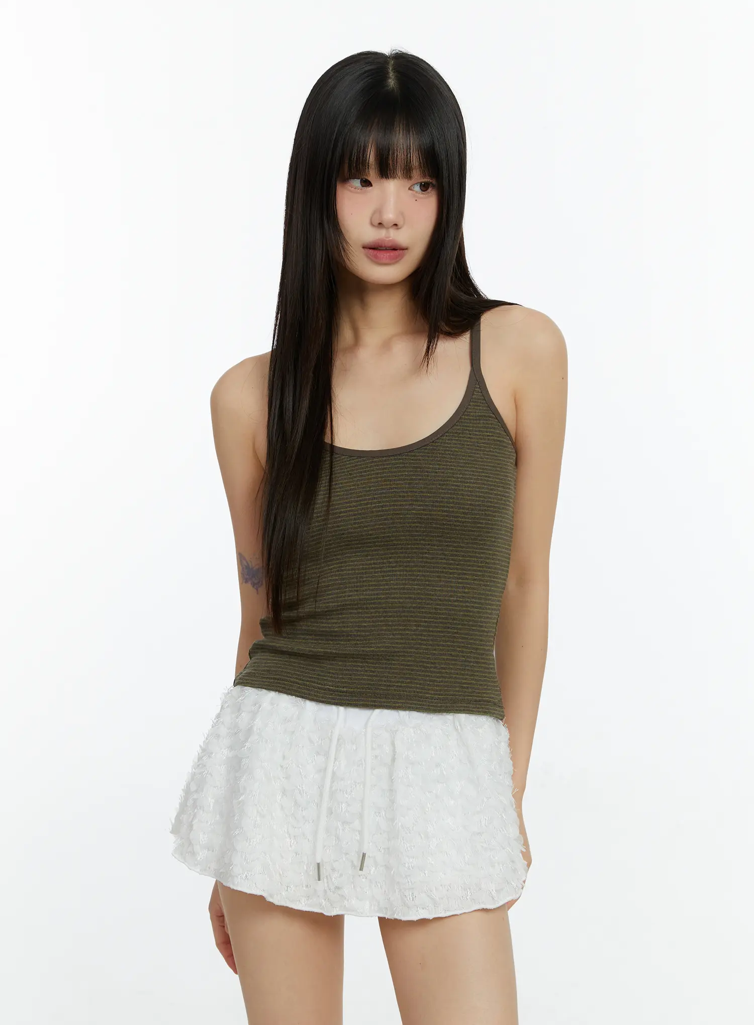 Striped  Round Neck Tank Top CF510 - Image 9