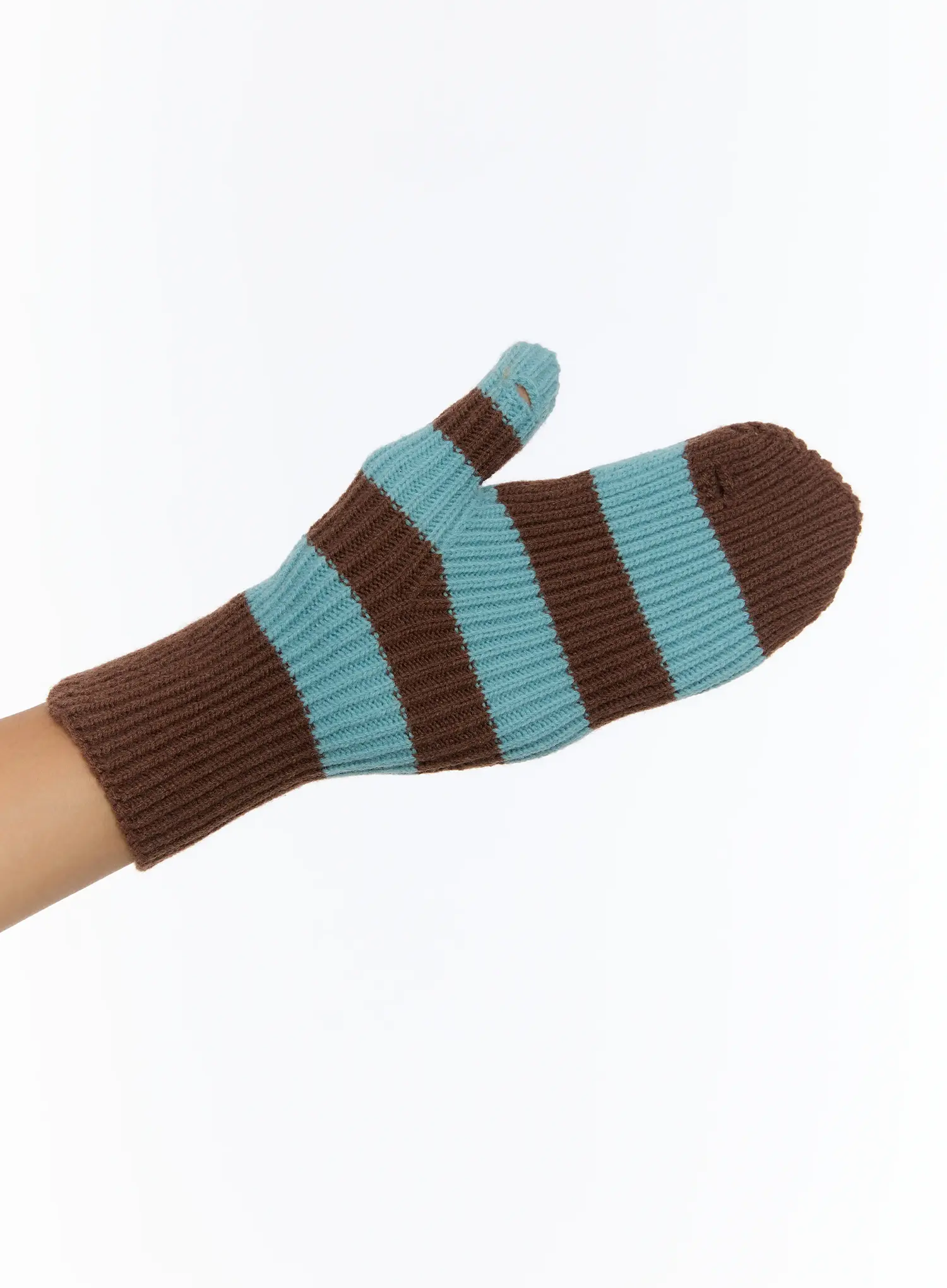 Striped Smart Touch Mittens IN512