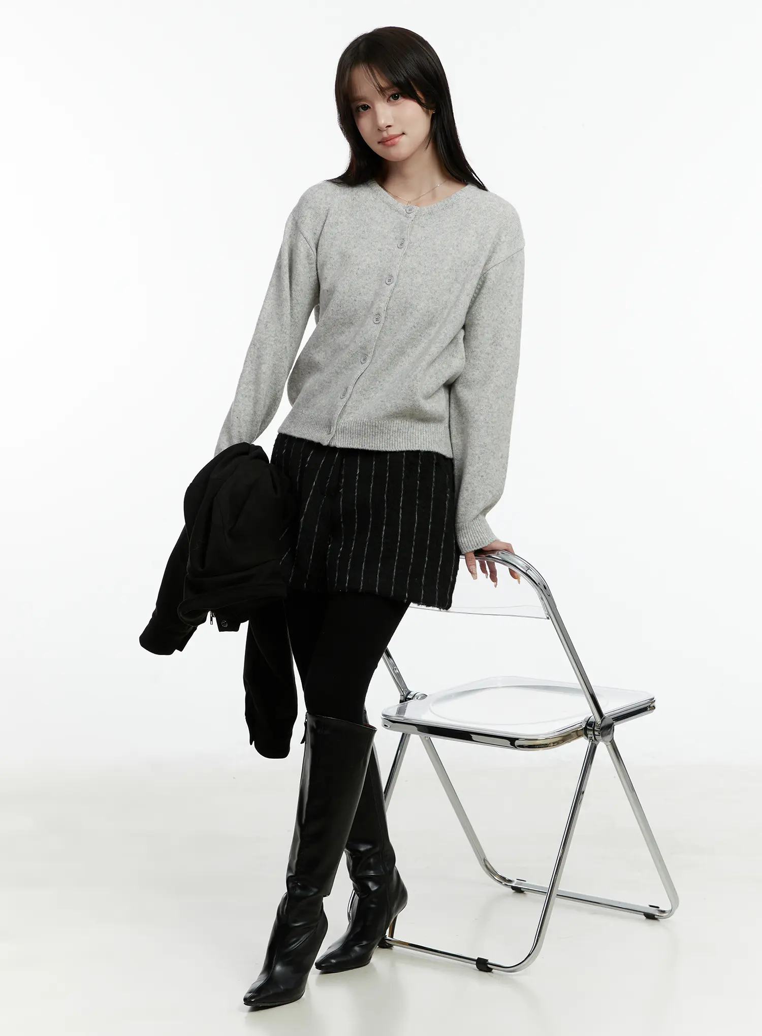 Striped Wool Blend Shorts CD514