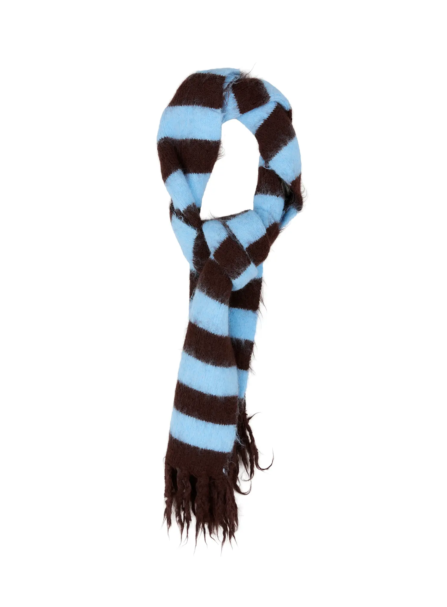 Striped Wool Knit Scarf ID511 - Image 8