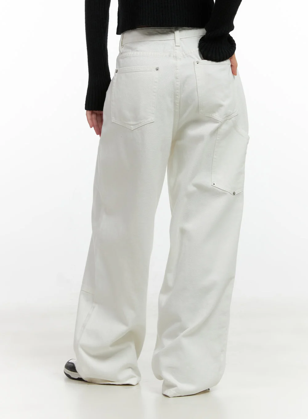 Stud Carpenter Wide Fit Cotton Pants CN412 - Image 6