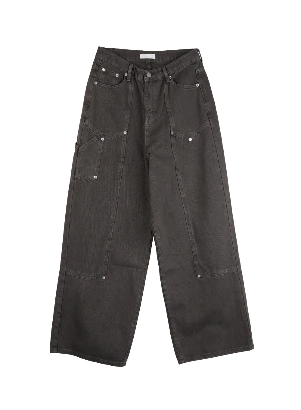 Stud Carpenter Wide Fit Cotton Pants CN412 - Image 9
