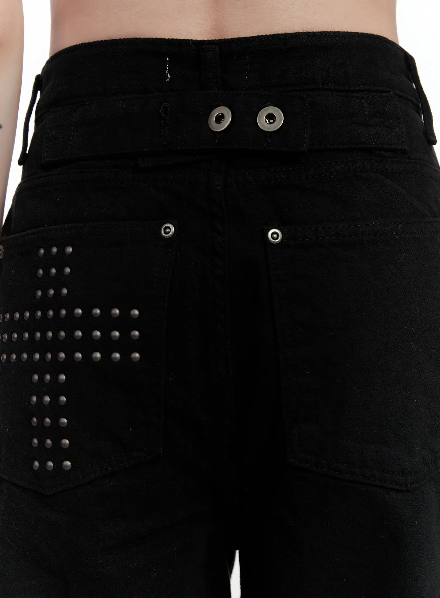 Studded Wide-Leg Fleece-Lined Pants CN525 - Image 6