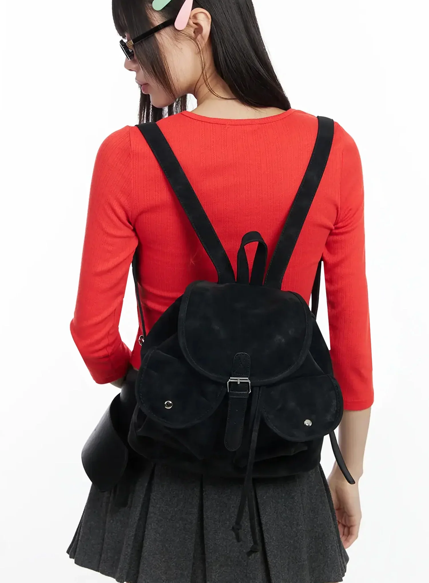 Suede Backpack F516