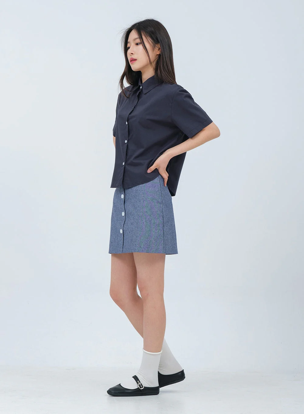 Summer Basic Collar Shirt OM3 - Image 3