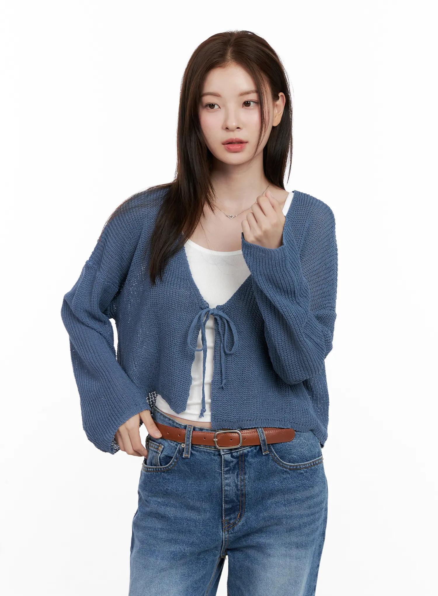 Summer Knit Crop Cardigan CL523 - Image 12