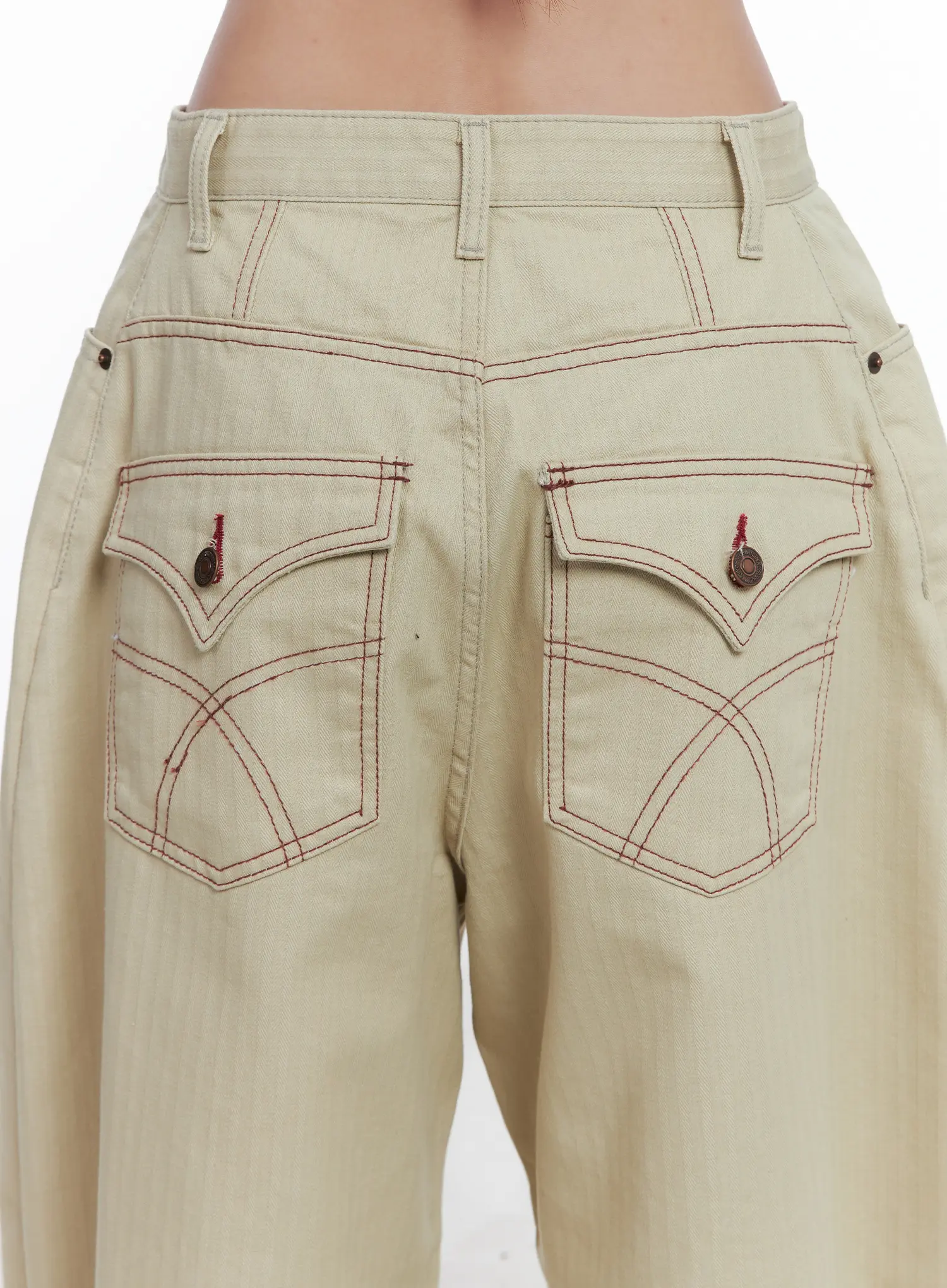 Summer Stitch Wide Cotton Pants CS503 - Image 6