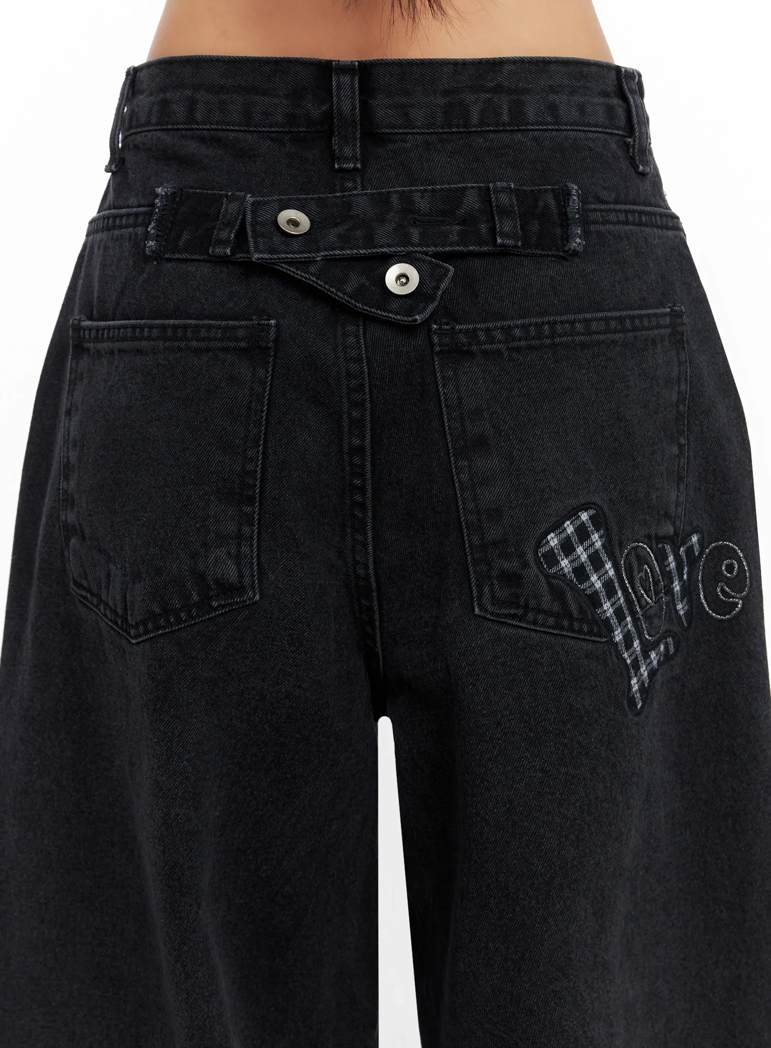 Sunwoo Embroidered Wide Leg Jeans IG528 - Image 2