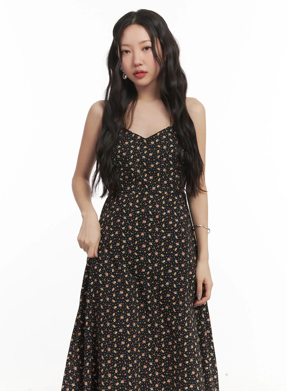 Sweetheart Floral Cami Maxi Dress CF520 - Image 6