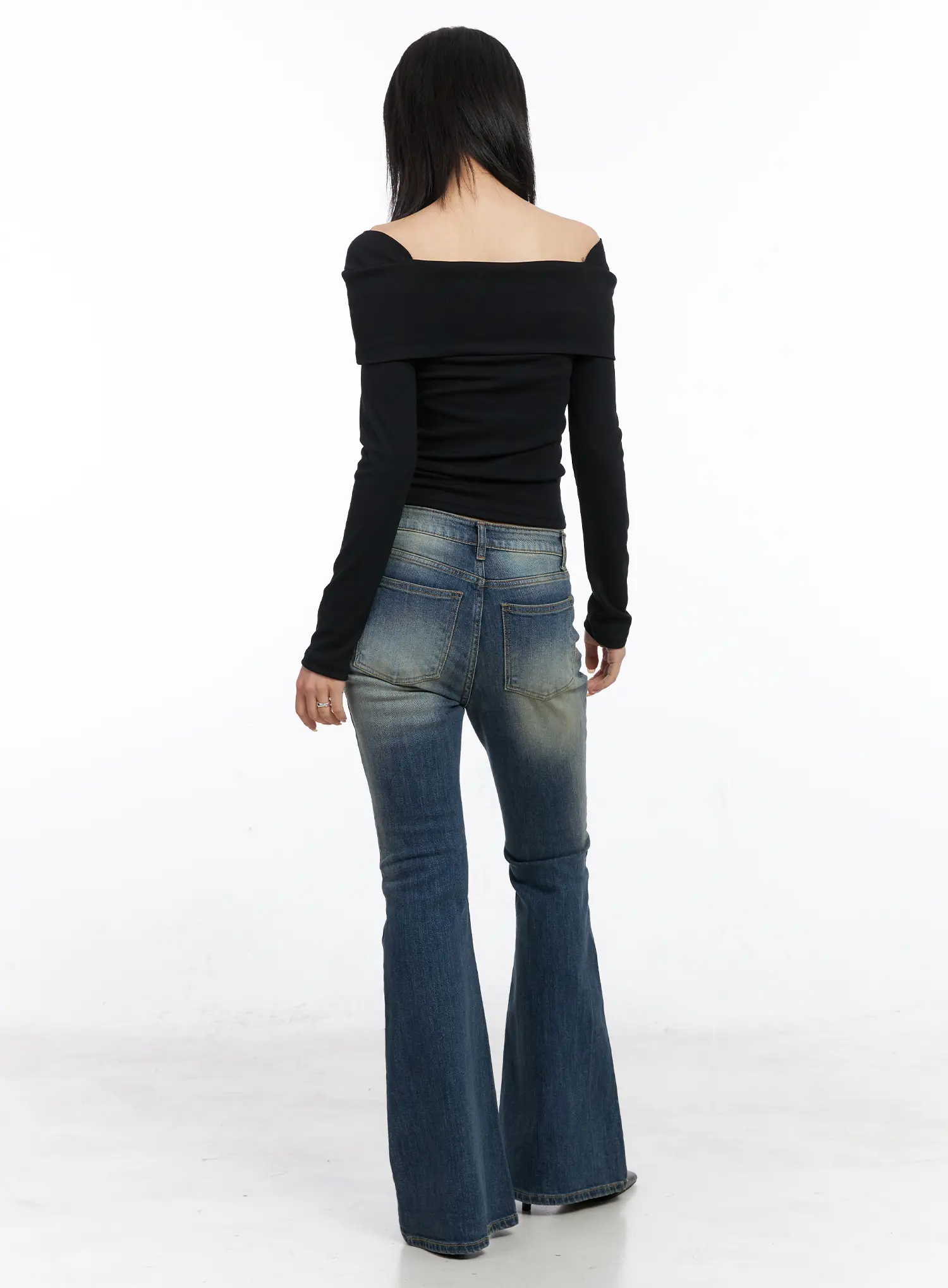 Sylvie Flared Denim Jeans CC1809 - Image 8