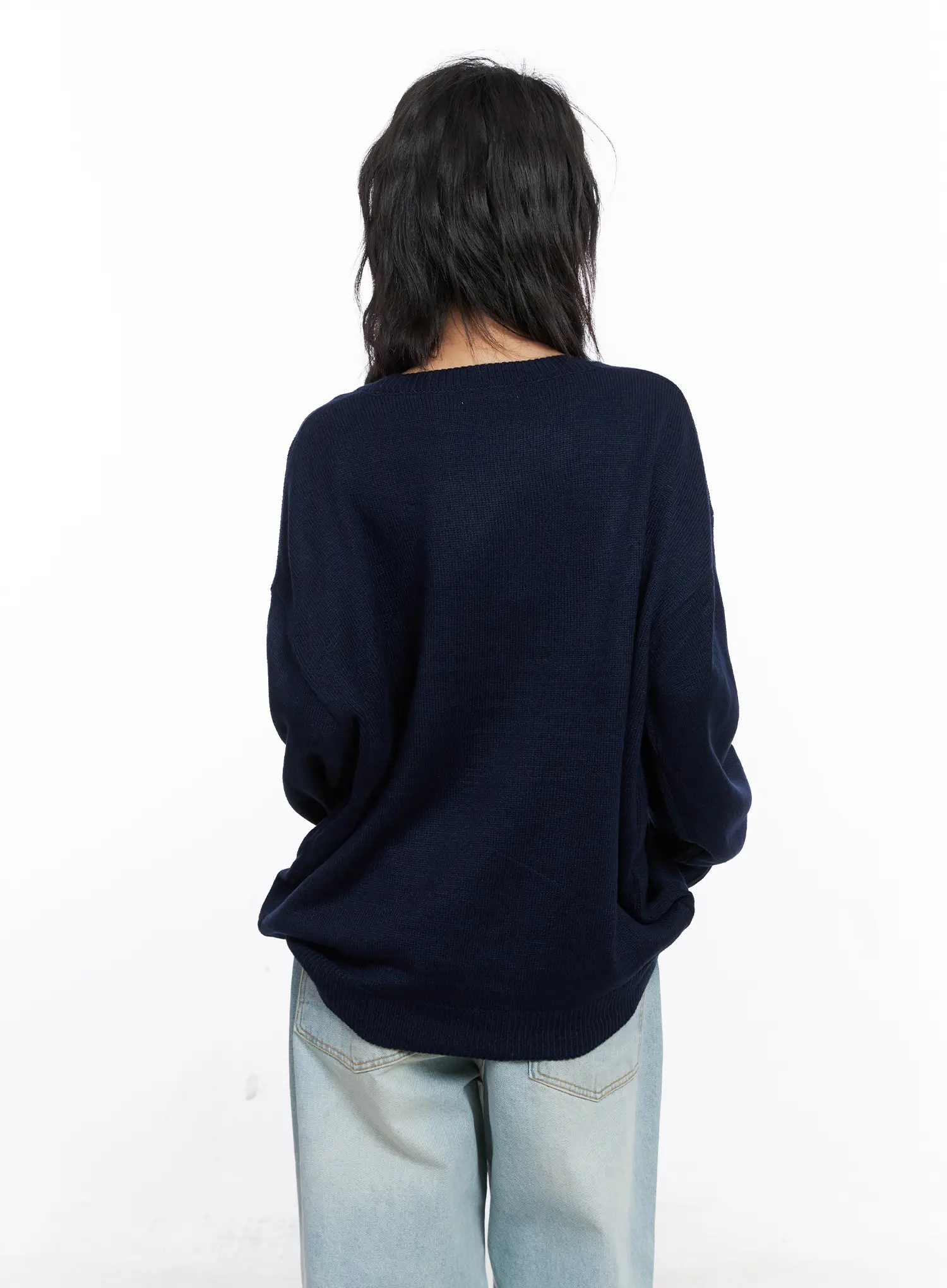 Teddy Graphic U-Neck Sweater CO508 - Image 7