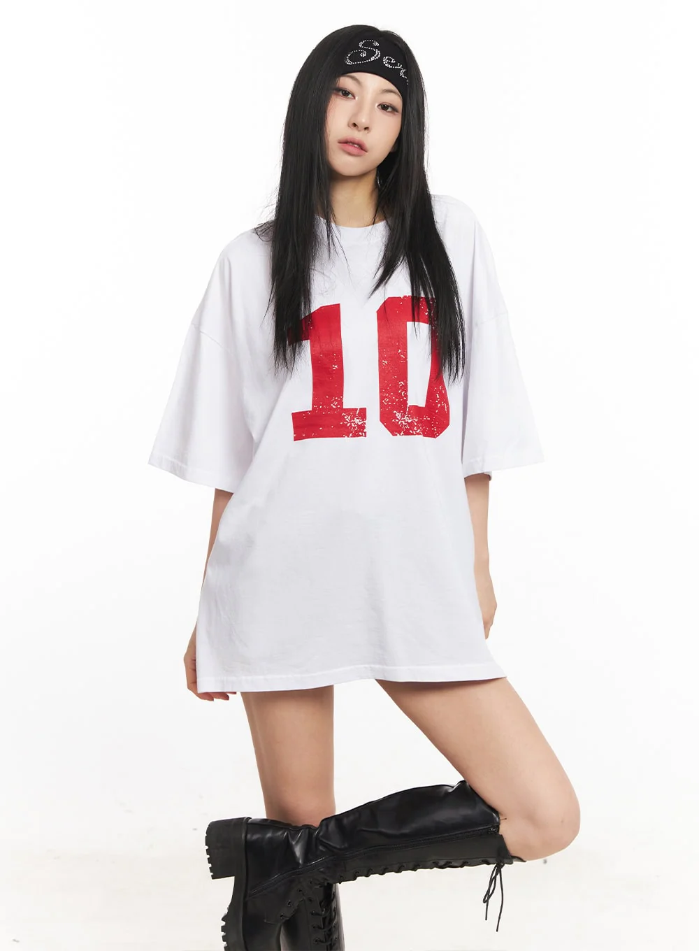 Ten Graphic Oversize T-Shirt CA516 - Image 12