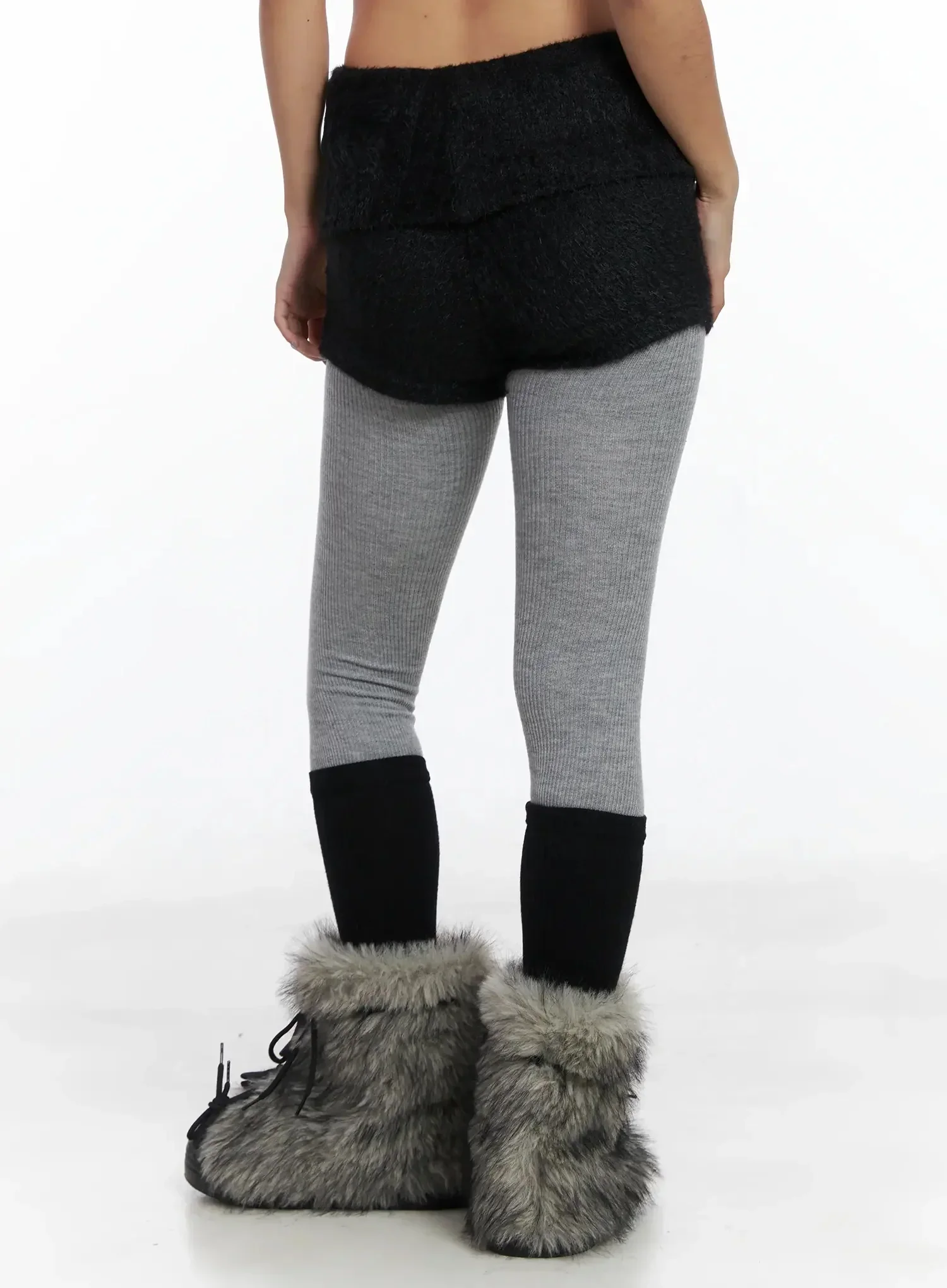 Textured Knit Shorts IN528 - Image 10
