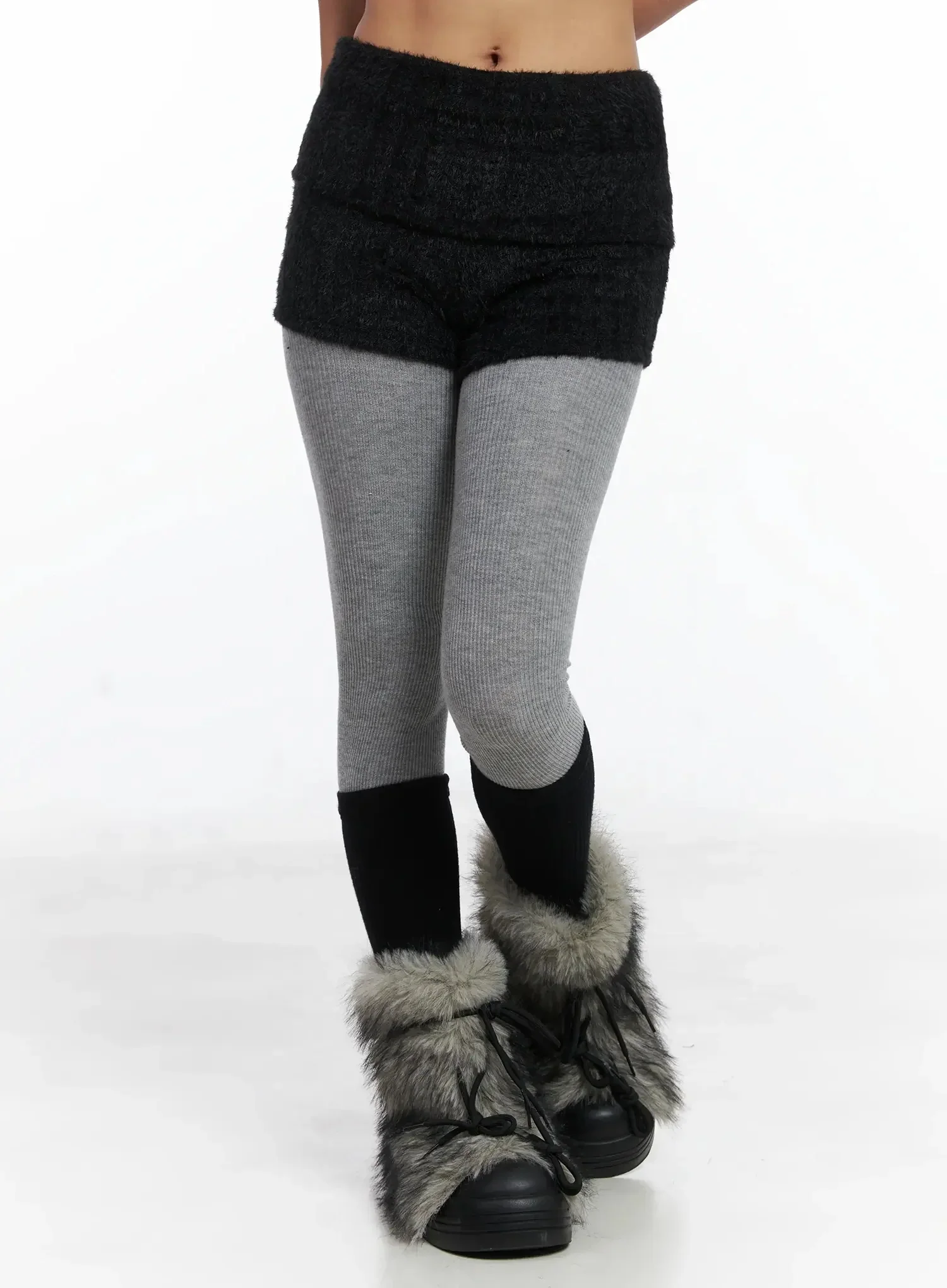 Textured Knit Shorts IN528 - Image 9