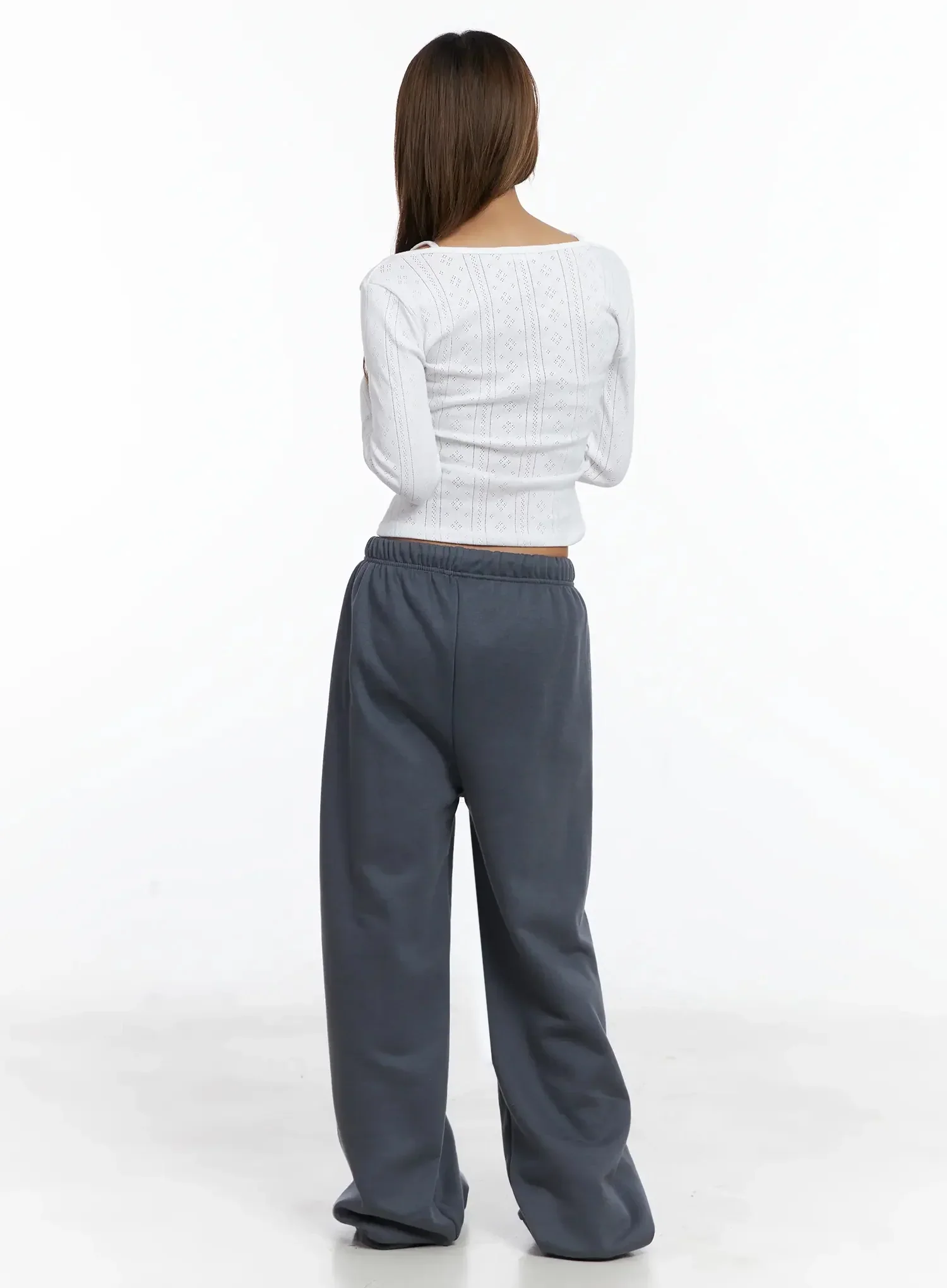 Thermal Wide-Leg Sweatpants IN528 - Image 10