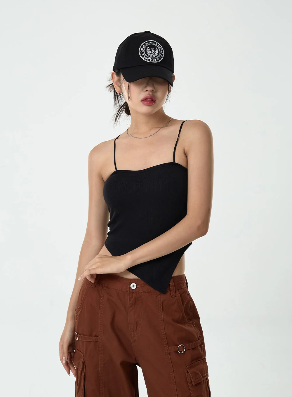 Thin Strap Top With Cups Inside CG10 - Image 5