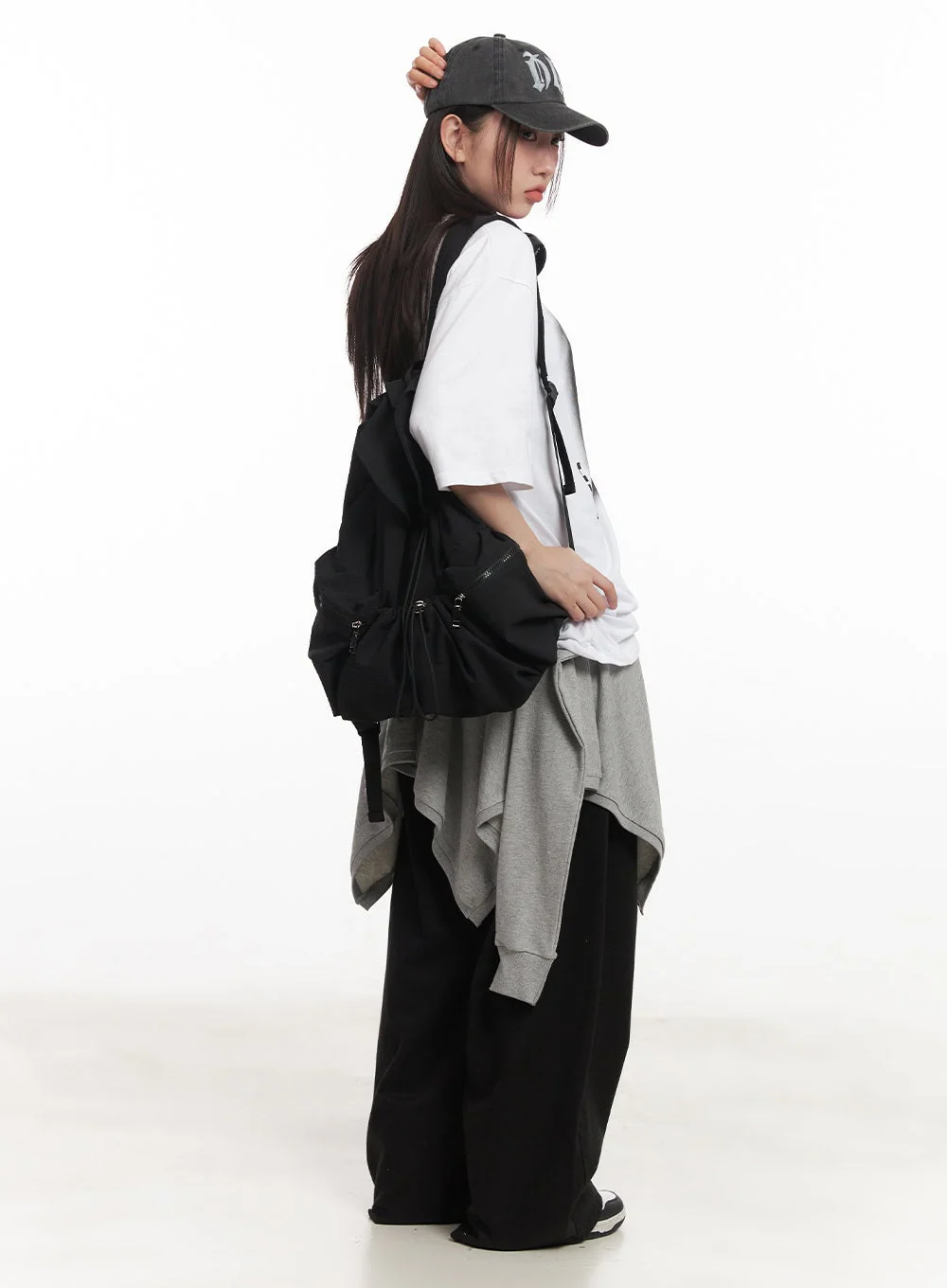 Tied Layering Handkerchief Midi Skirt CA521