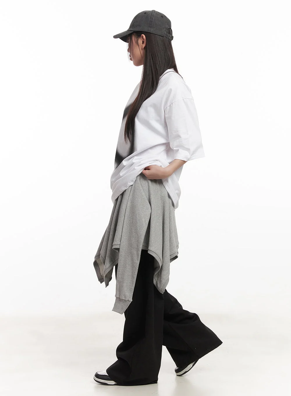Tied Layering Handkerchief Midi Skirt CA521 - Image 6