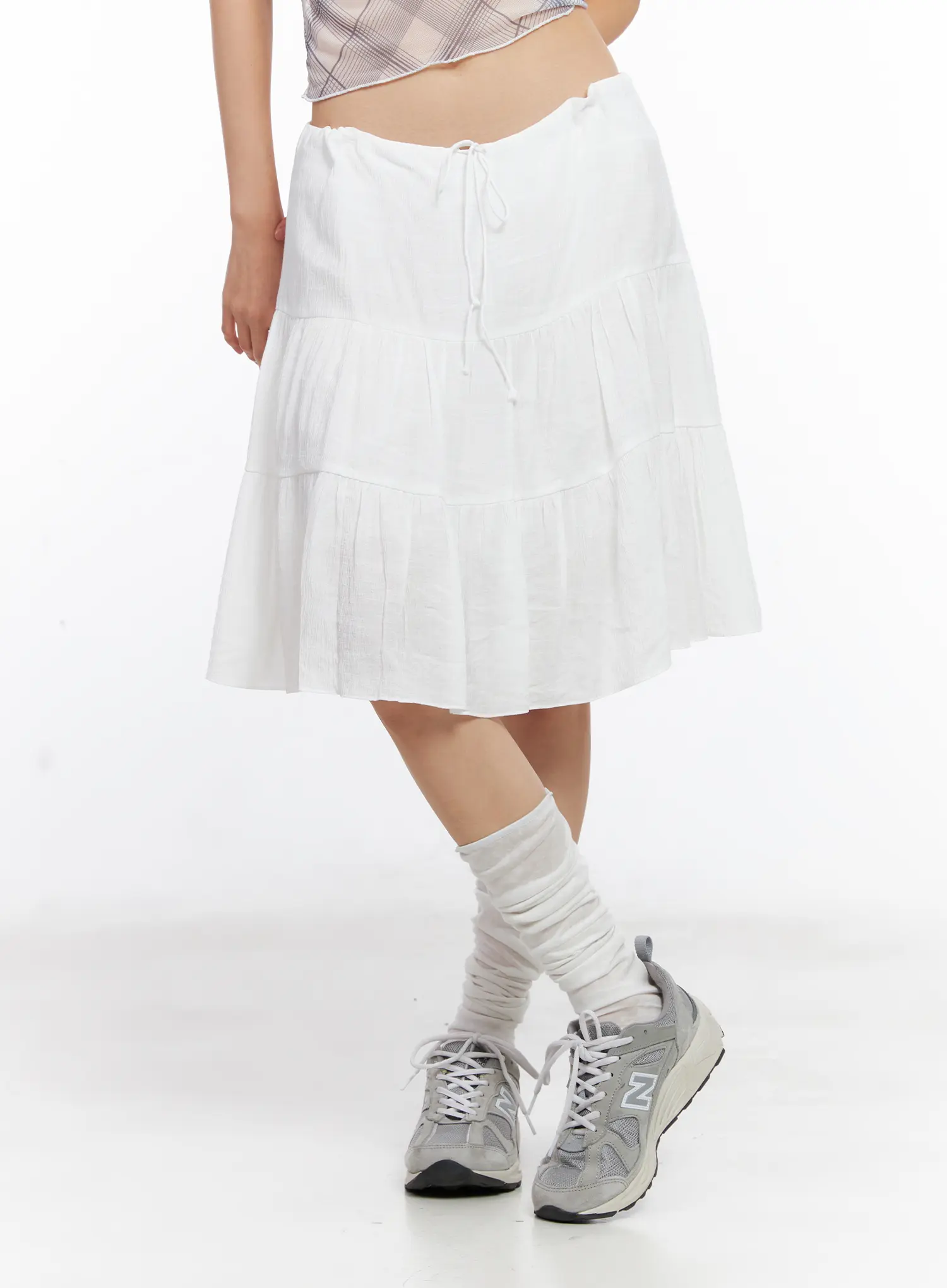 Tiered Flowy Midi Skirt CL529 - Image 11