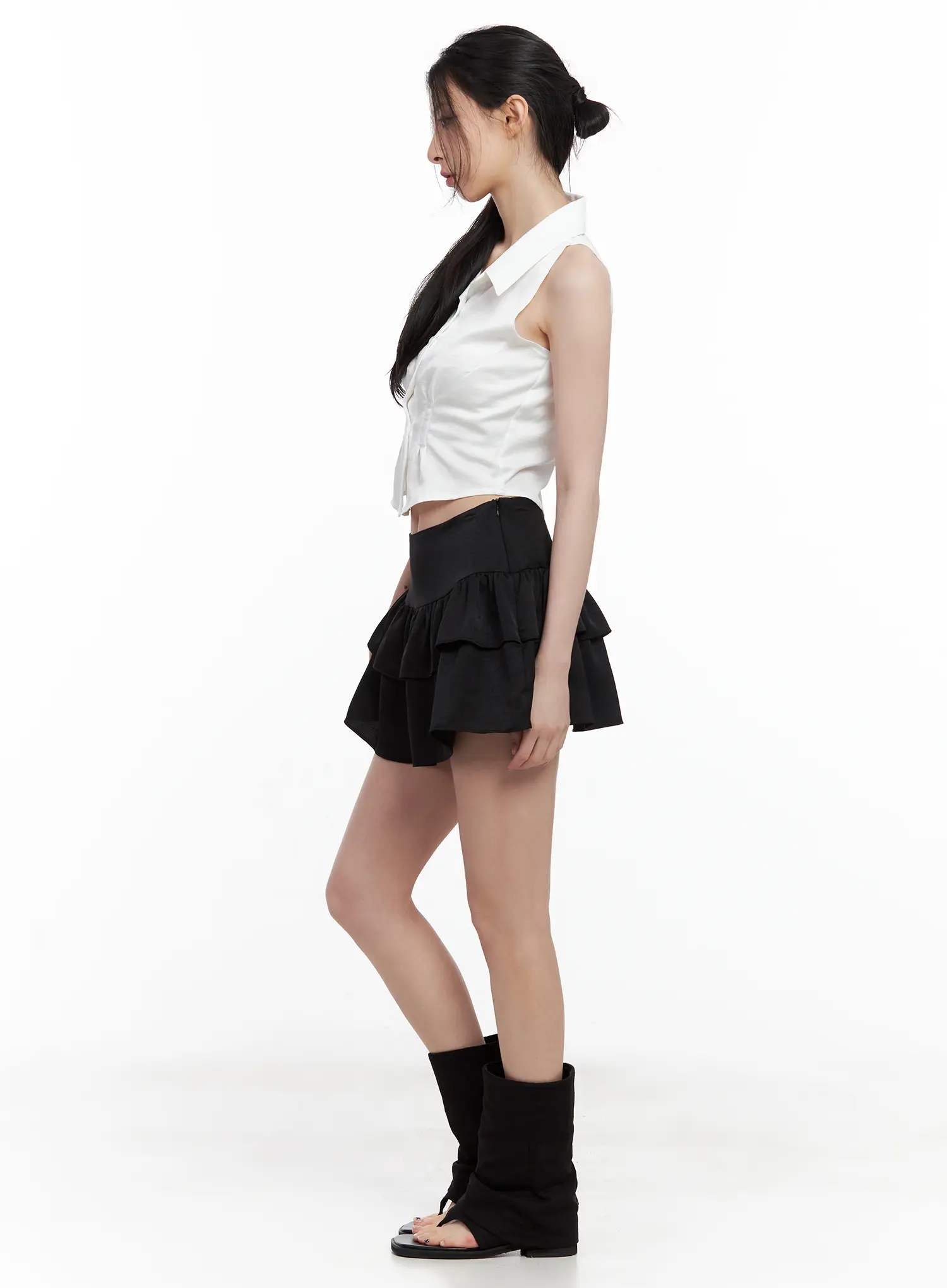 Tiered Mini Skirt U530 - Image 5