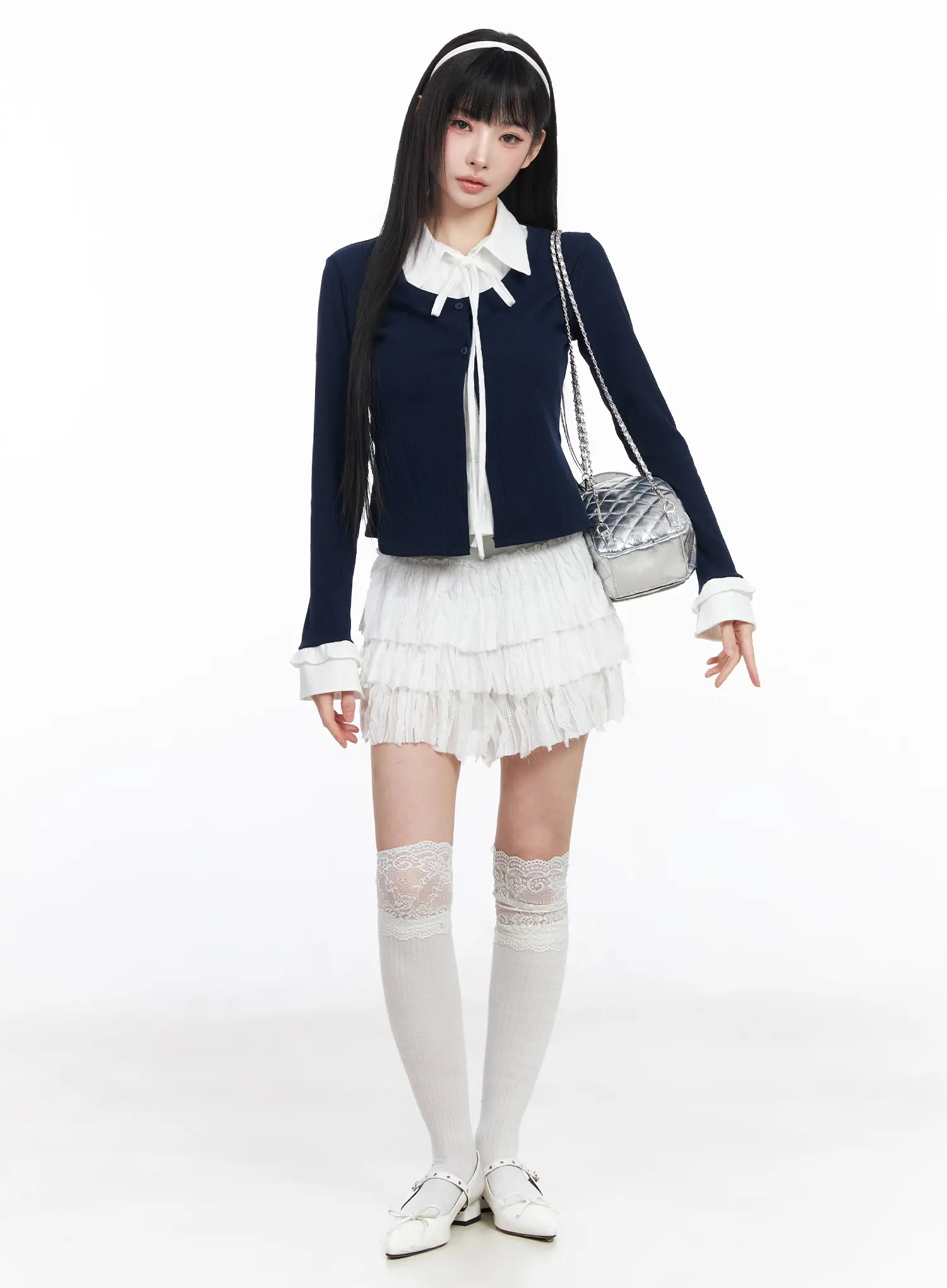 Tiered Ruffle Mini Skirt CF518