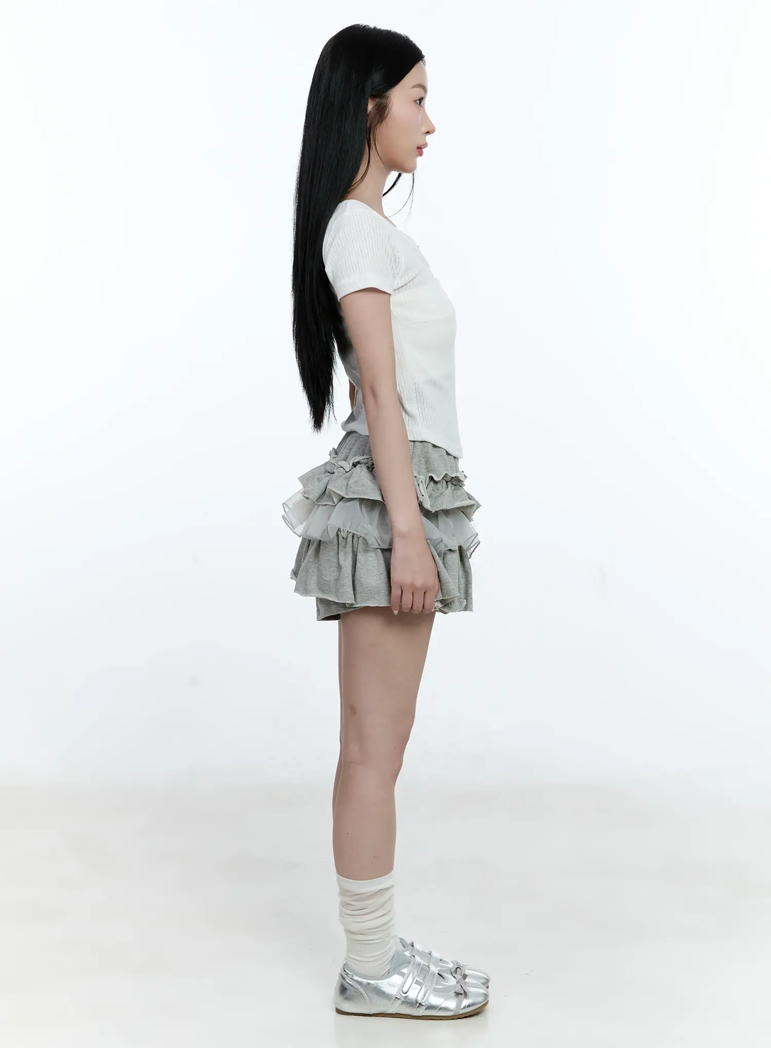 Tiered Ruffle Mini Skirt CG511 - Image 5