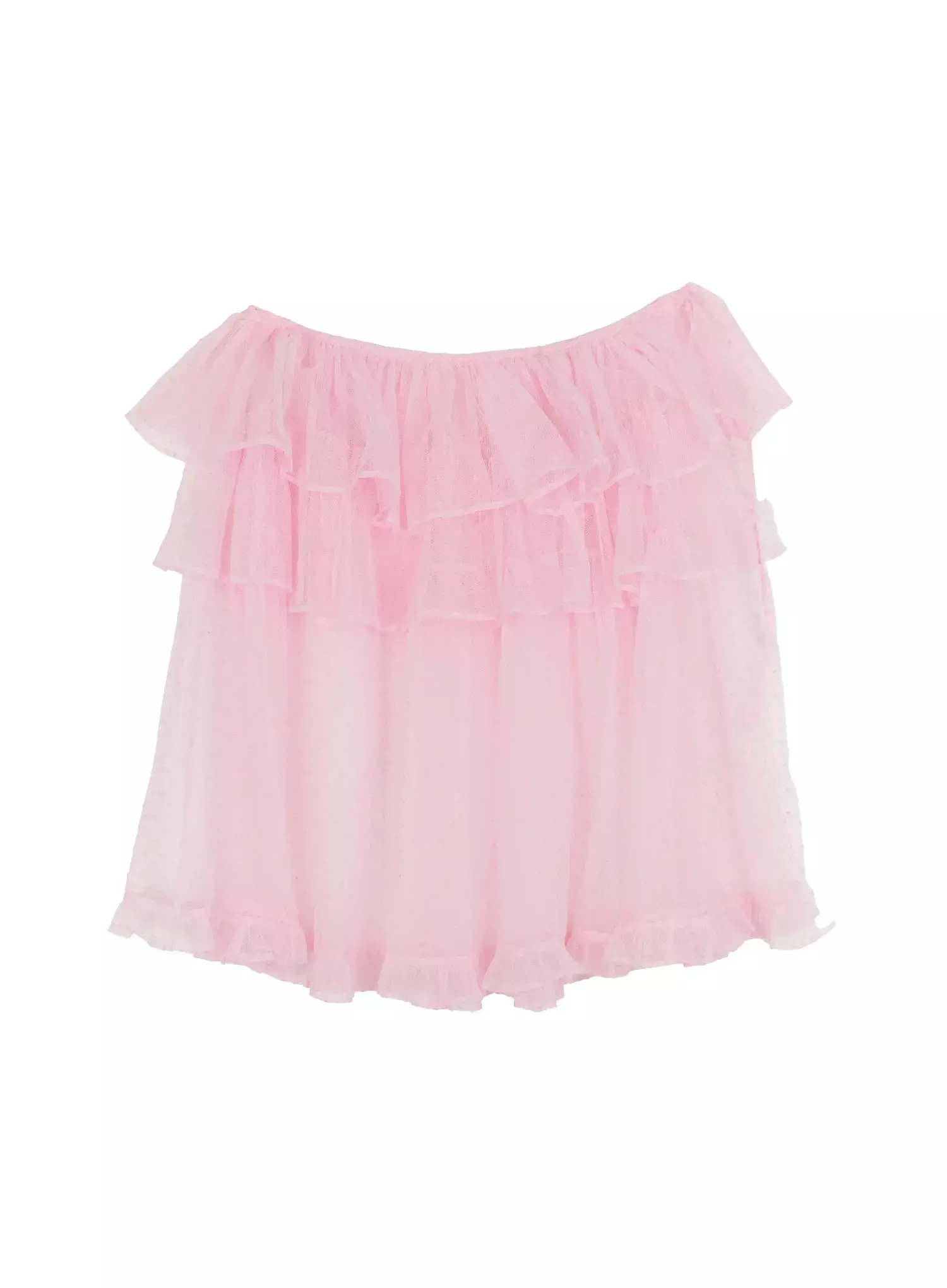 Tiered Tulle Polka Dot Skirt IM506 - Image 15