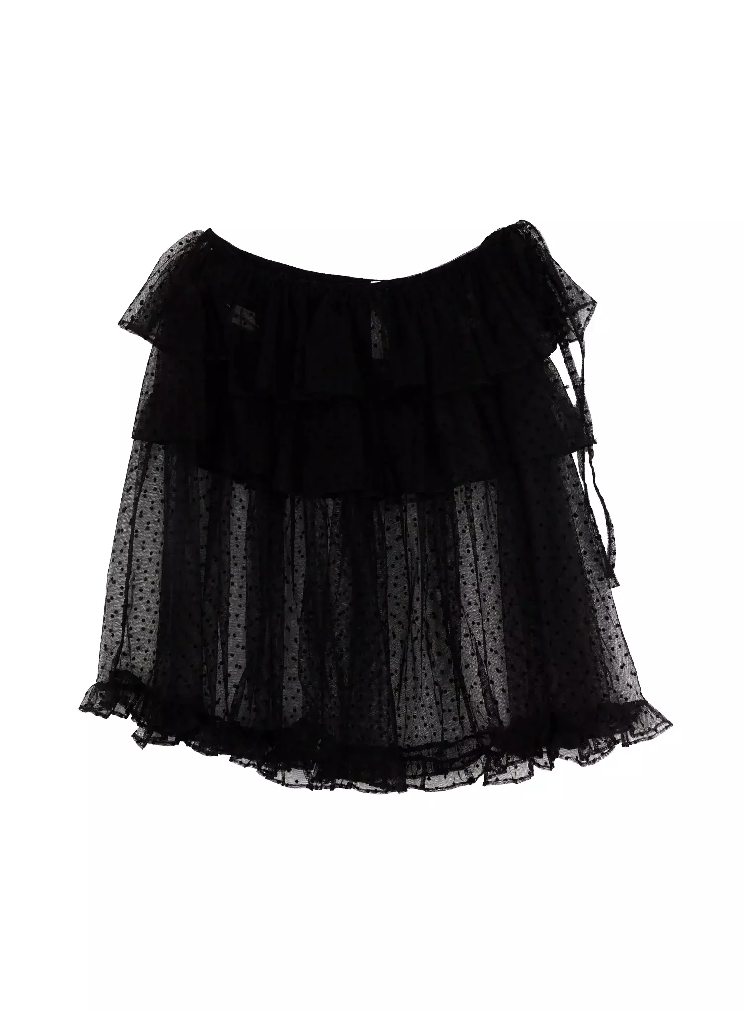 Tiered Tulle Polka Dot Skirt IM506 - Image 16