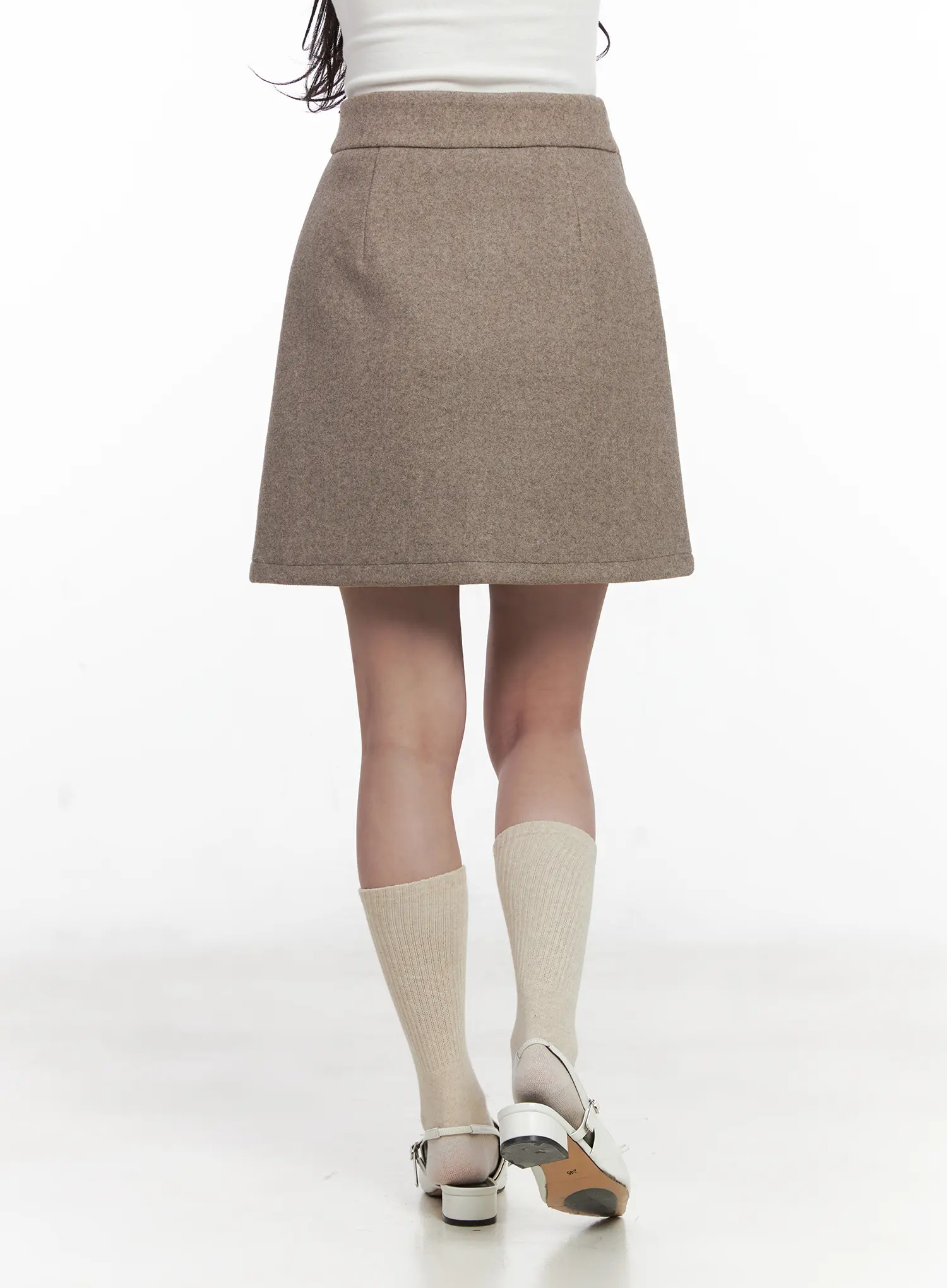 Timeless Wool A-Line Mini Skirt CN526 - Image 4