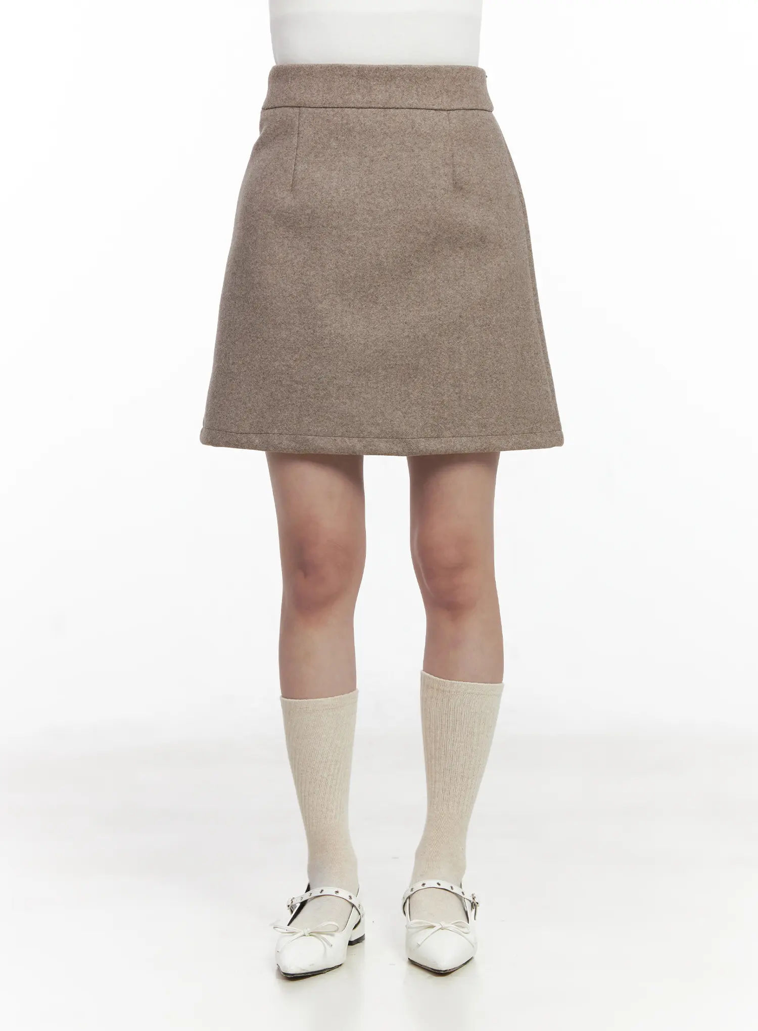 Timeless Wool A-Line Mini Skirt CN526 - Image 9