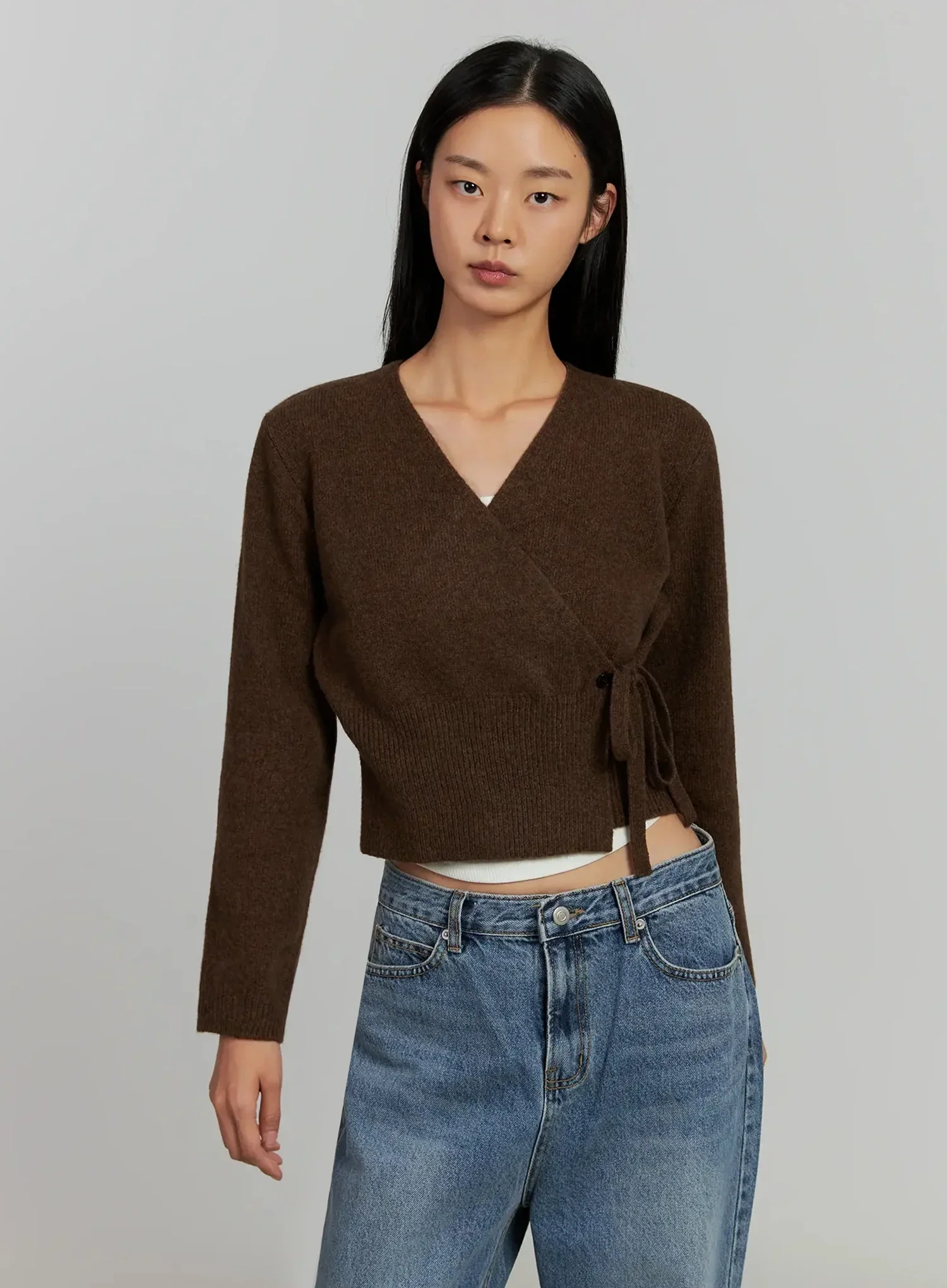 Trao String Wrap Cardigan IJ505 - Image 2