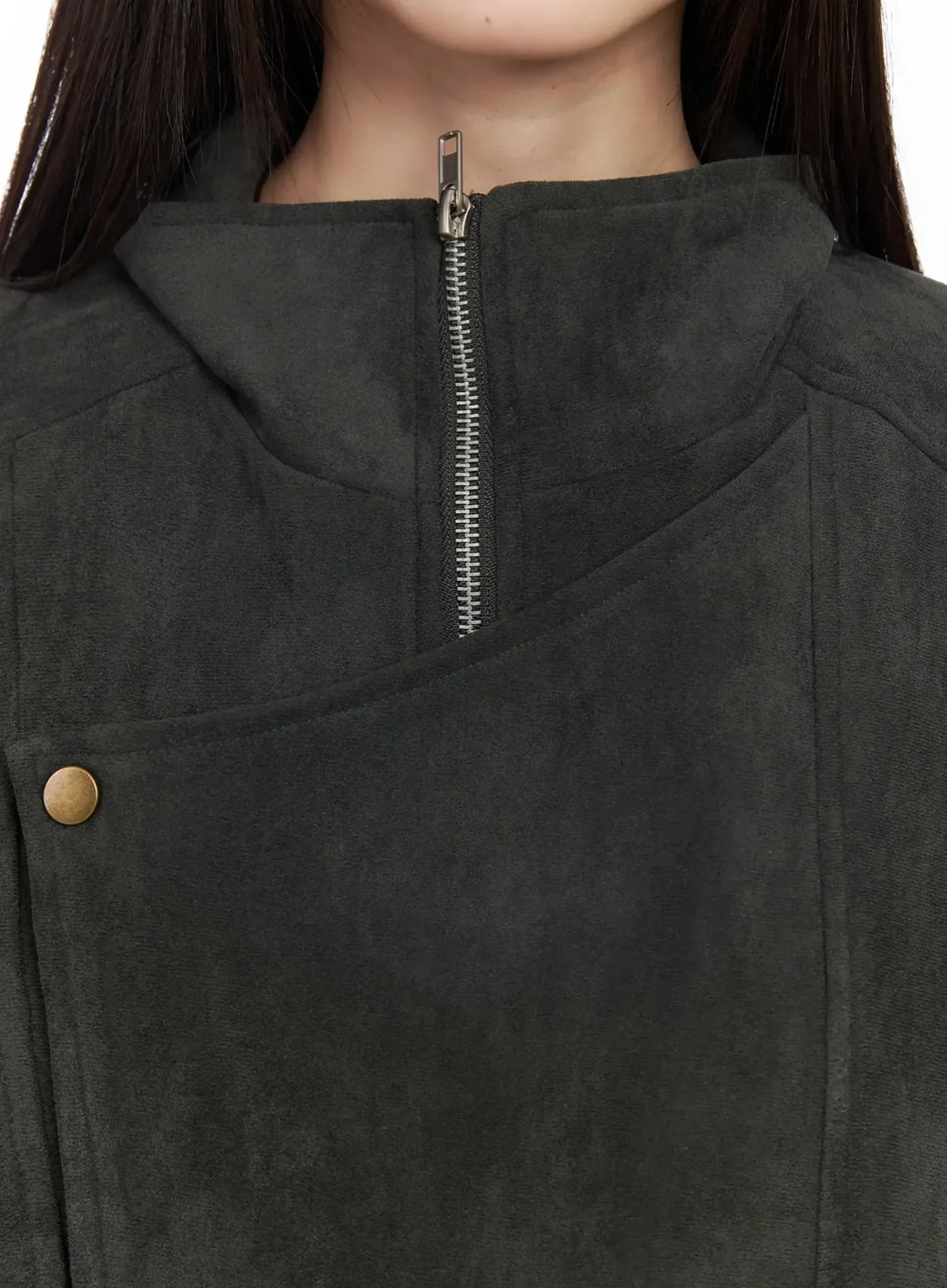 Trendy Suede Belted Jacket IM523 - Image 4