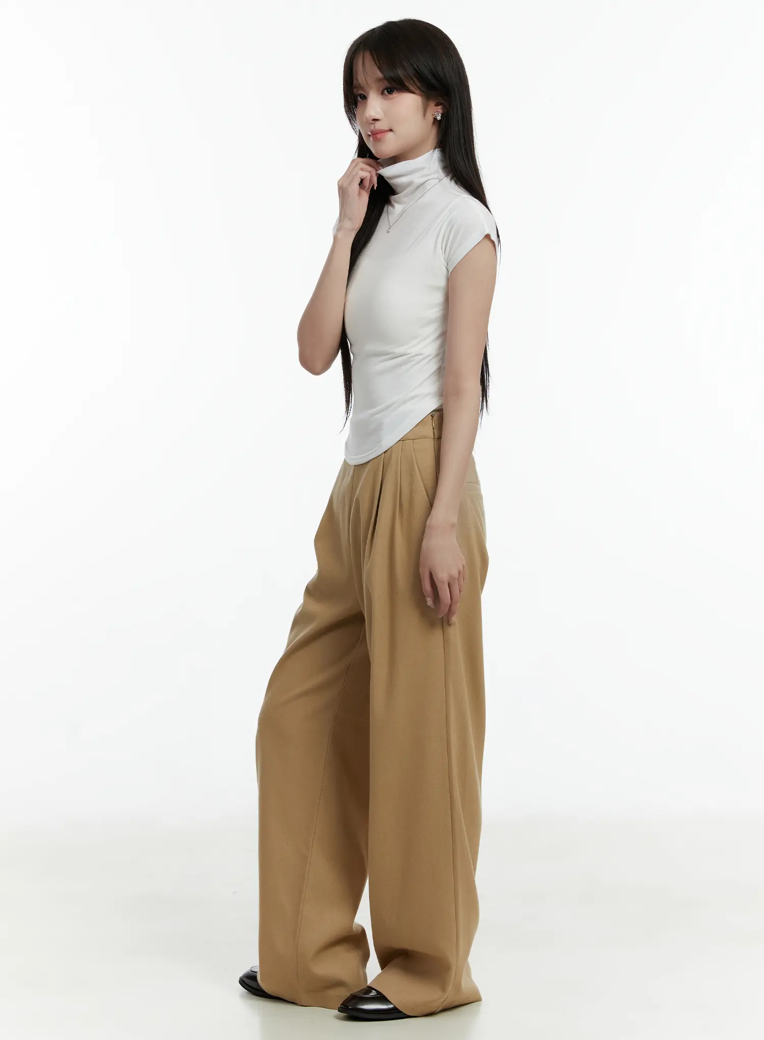 Turtleneck Cap Sleeve Top CD514 - Image 7