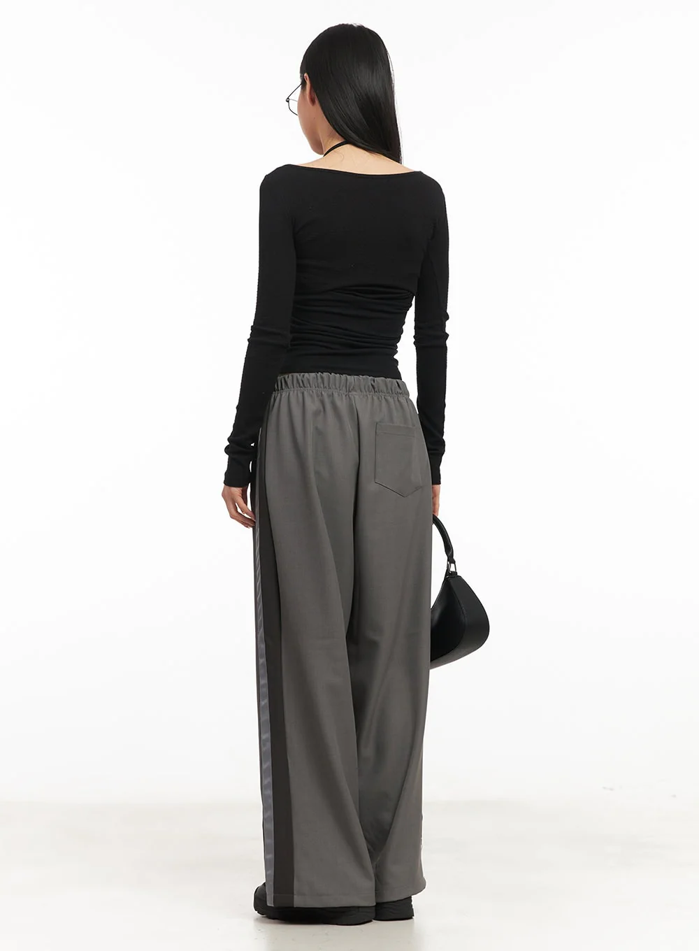 Twist Ribbon Long-Sleeve Crop Top CM503 - Image 4