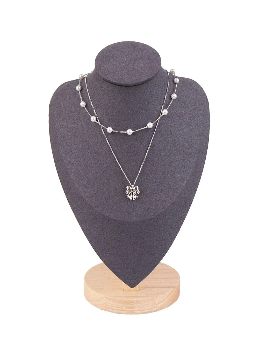 Two-Line Ribbon Necklace CJ515 - Image 5