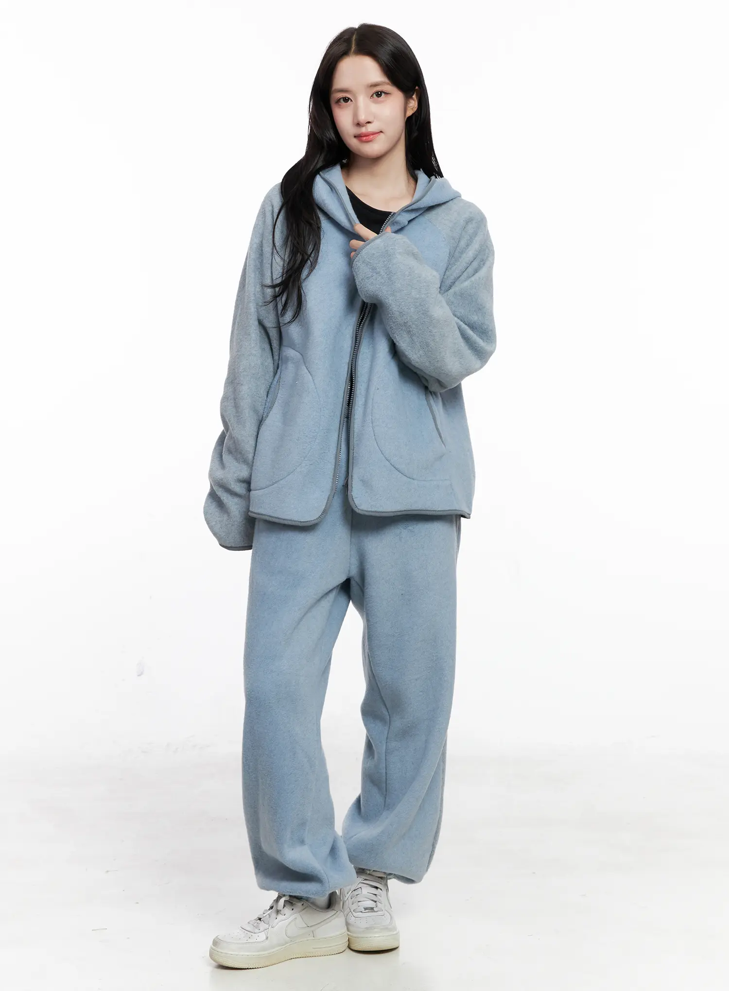 Two-Tone Hooded Jacket CO522 - Image 9