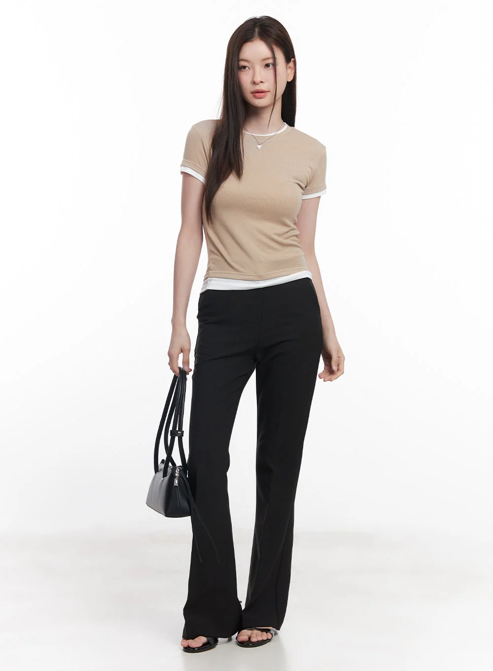 Two-Tone Layered Tee CY519 - Image 8