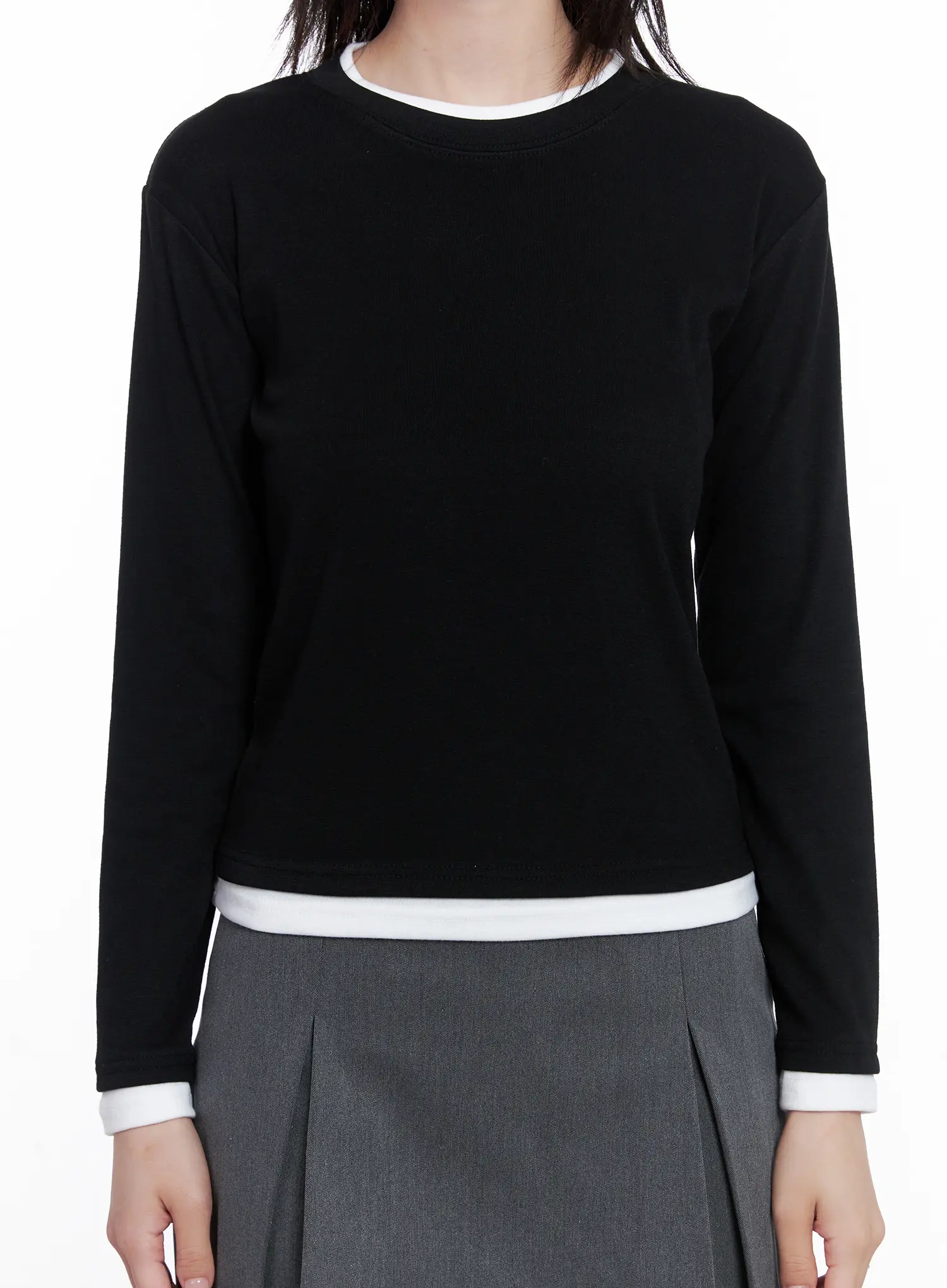 Two-Tone Long Sleeve Top CS529 - Image 7