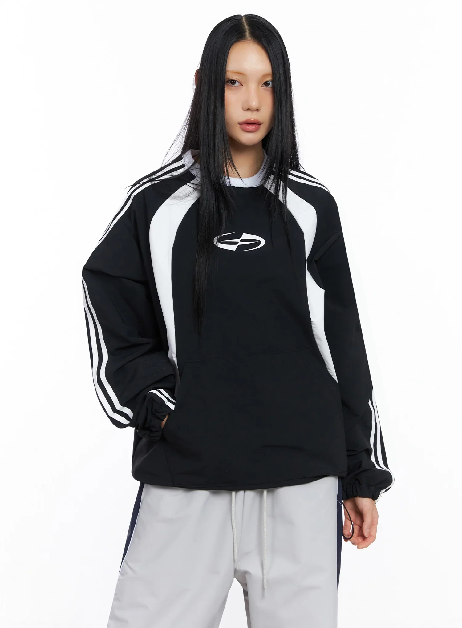 Two-Tone Raglan Sweatshirt IO516 - Image 15