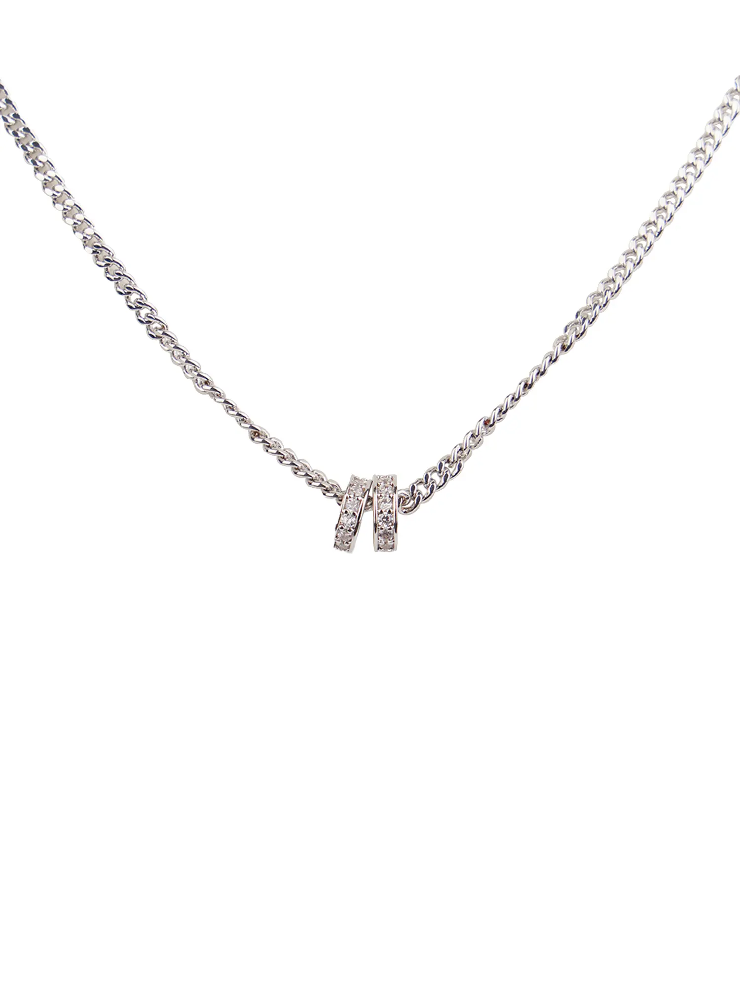 Two-way Heart Charm Necklace CM505 - Image 4