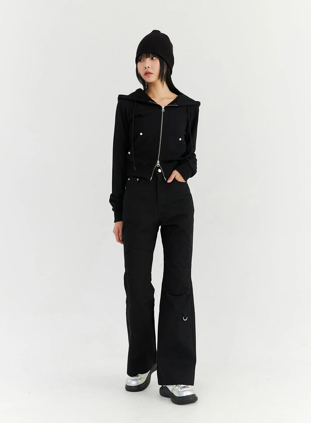 Two-Way Zip-Up Hoodie Jacket CN306 - Image 3