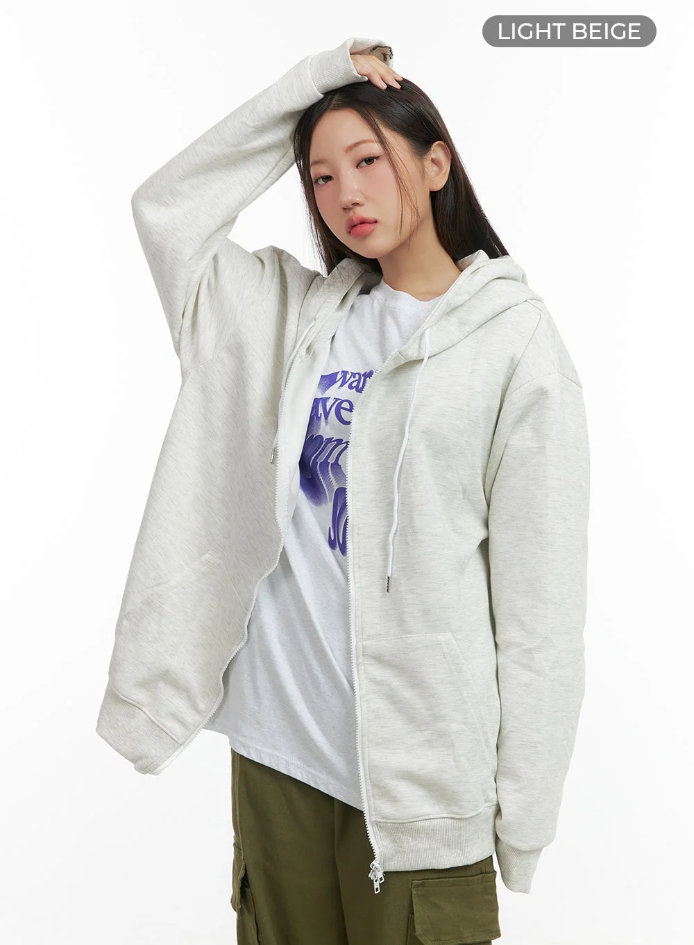 Two-Way Zipper Hoodie CO417 - Image 8