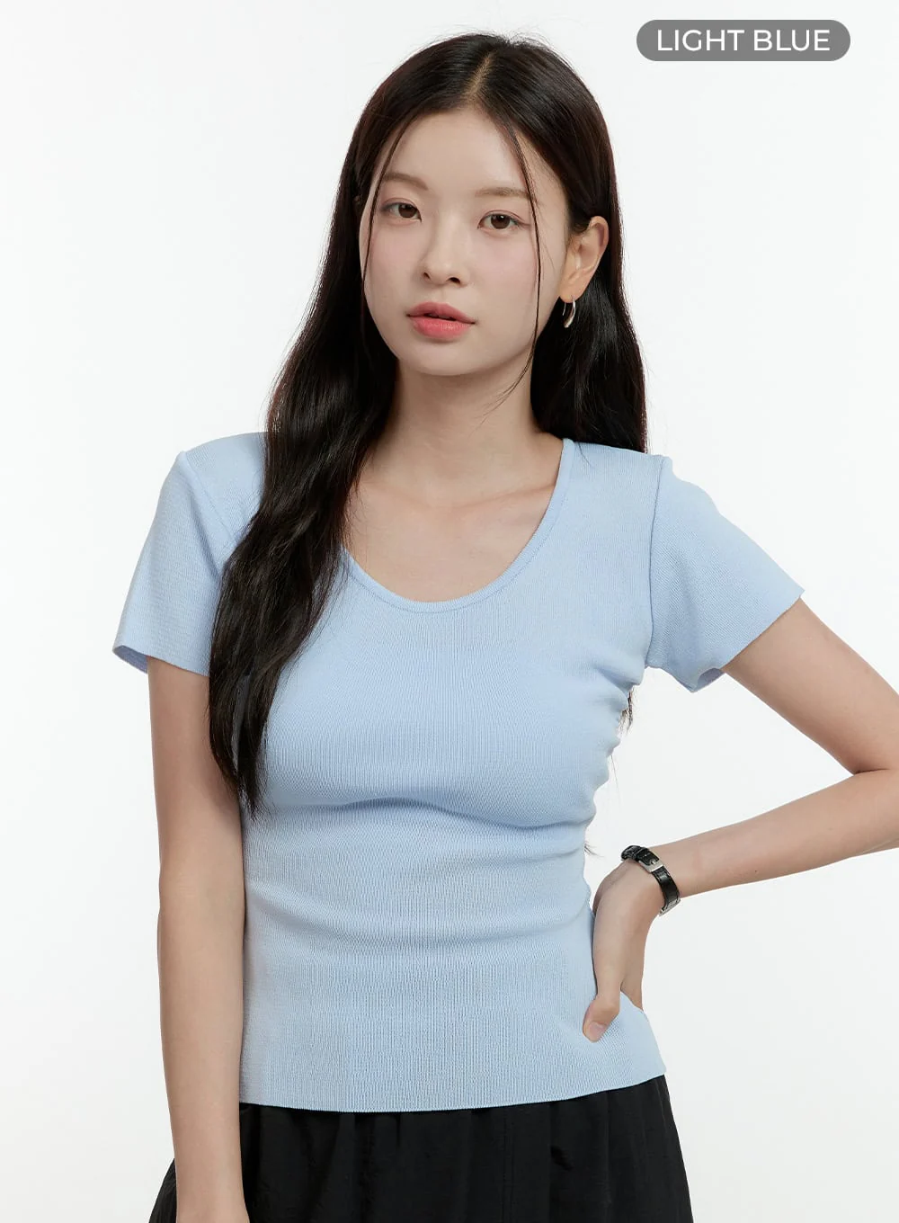 U-Neck Slim Fit Top OL430 - Image 7