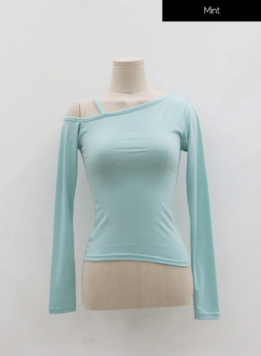 Unbalance Thin Strap Off-Shoulder T-Shirt IO24 - Image 13