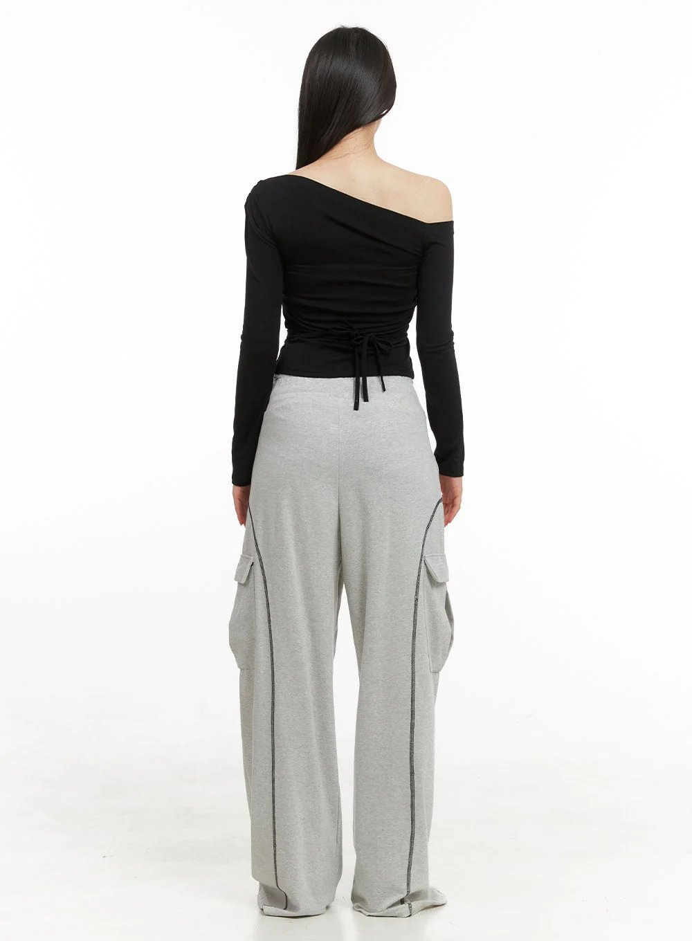 Uneven Chic One Shoulder Crop Top CG419 - Image 4