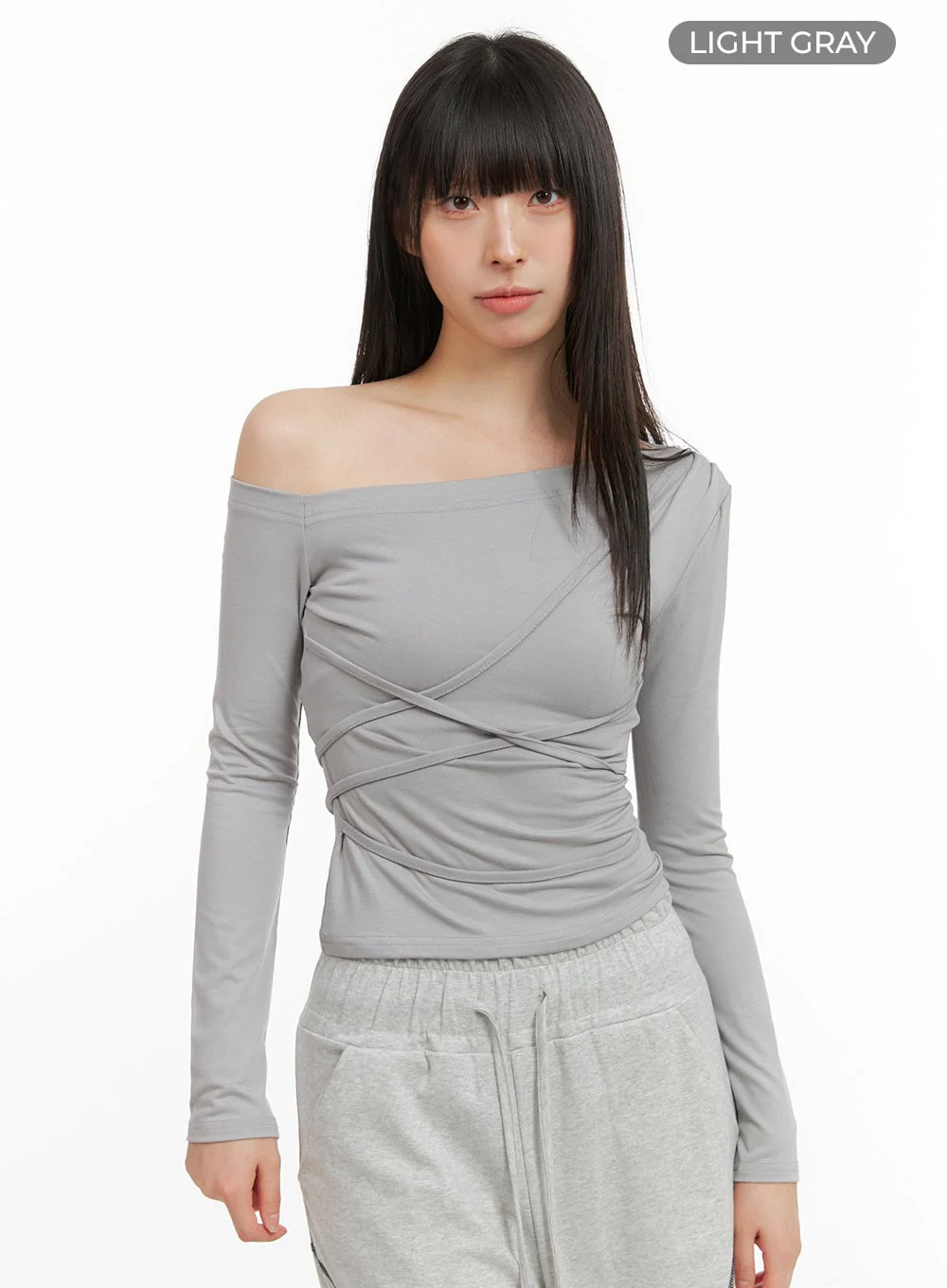 Uneven Chic One Shoulder Crop Top CG419 - Image 8