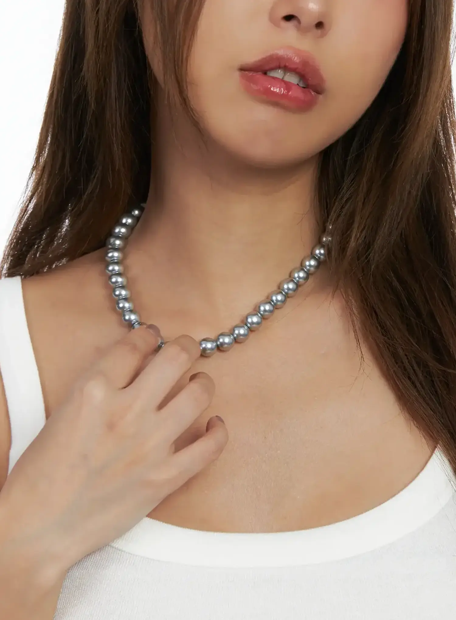 Unique Faux-Pearl Necklace IN510 - Image 4