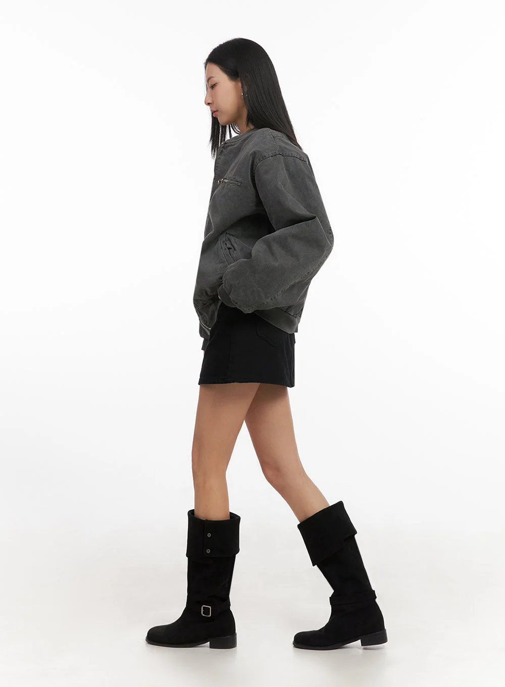 Urban Oversized Bomber Jacket ID431 - Image 9
